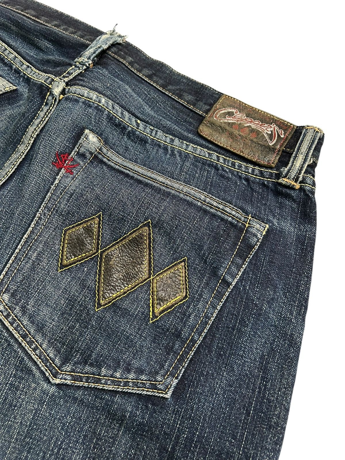 Japanese Brand × Kapital × Vintage R.J.B JAPAN SELVEDGE DISTRESSED DENIM ☠️🎌🎌 Size US 34 / EU 50 - 17 Thumbnail
