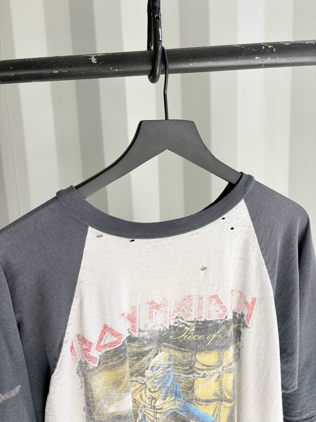 Band Tees Vintage Iron Maiden Shirt Faded Distressed Grunge Band Size US XL / EU 56 / 4 - 5 Thumbnail