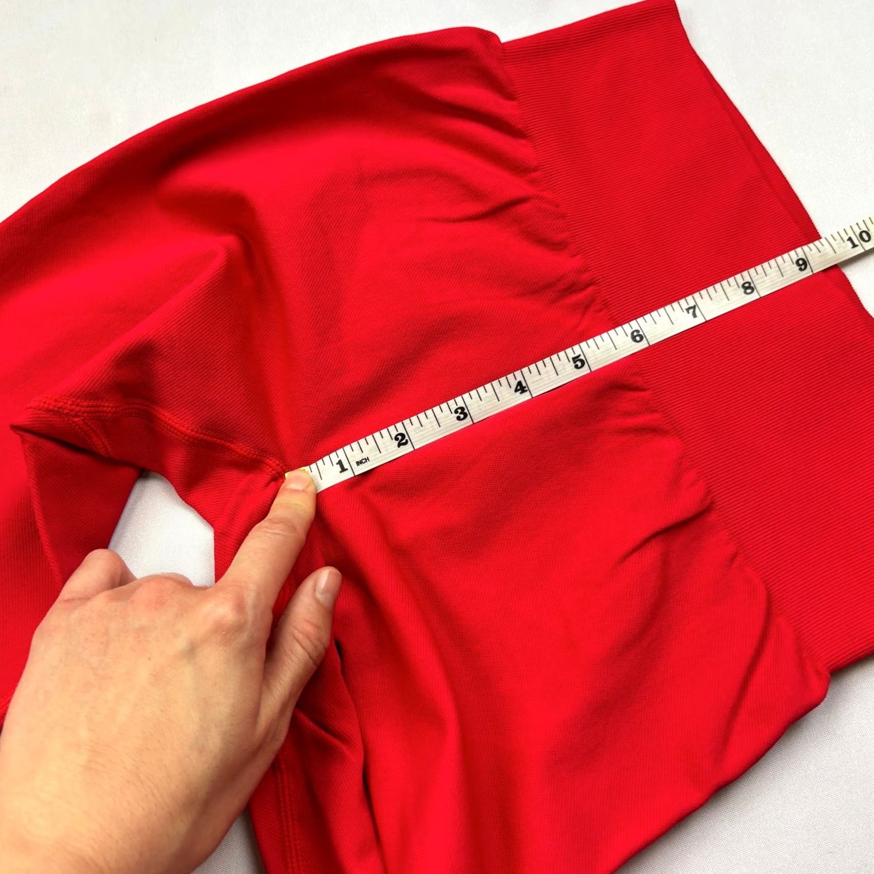 Vintage OQQ Leggings Butt Lifting High Waist Sculpting Yoga Pilates Gym Red Medium Womens Size 32" / US 10 / IT 46 - 7 Thumbnail