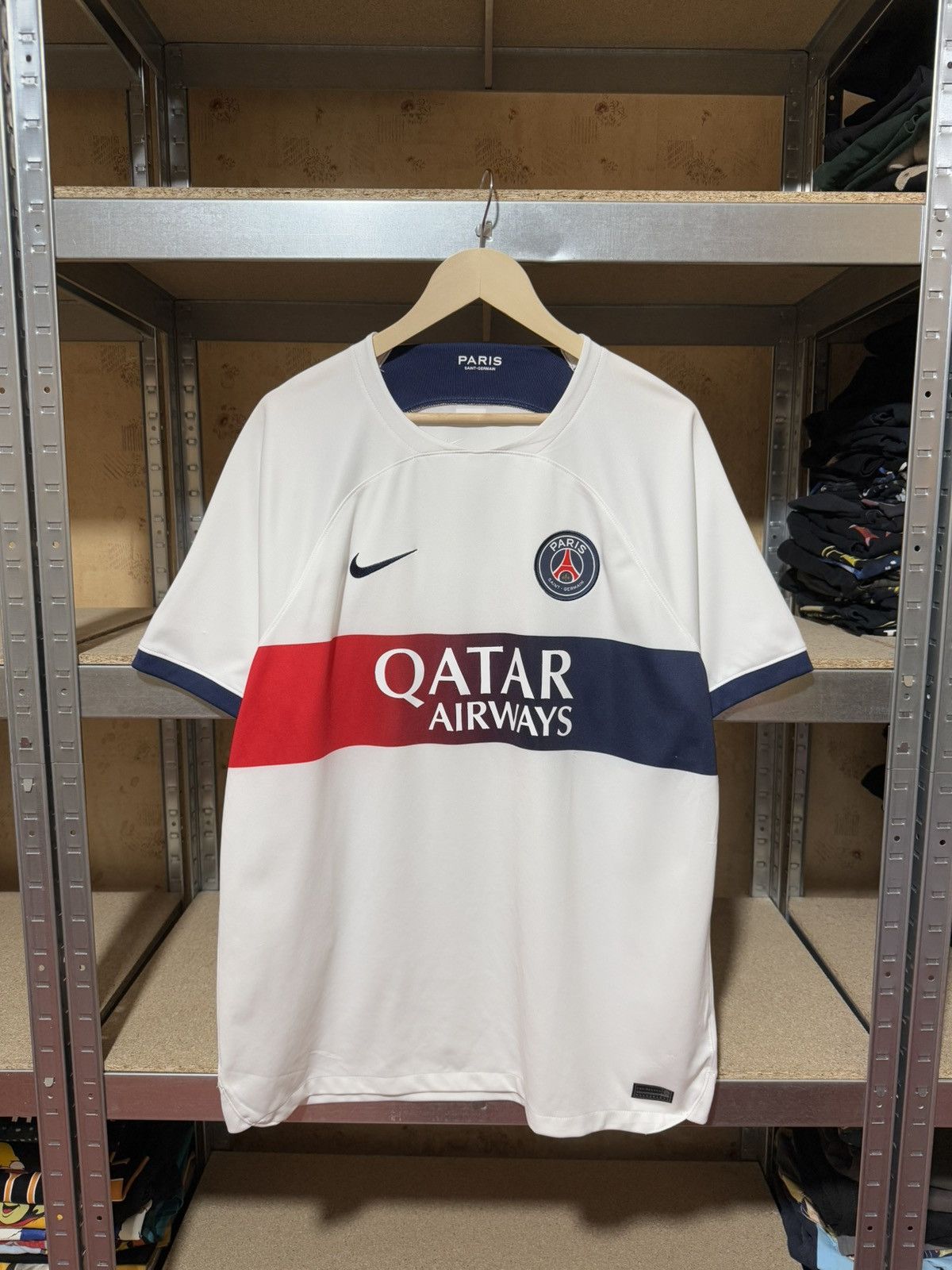 Vintage Nike PSG 2023 2024 Away Soccer Football Jersey