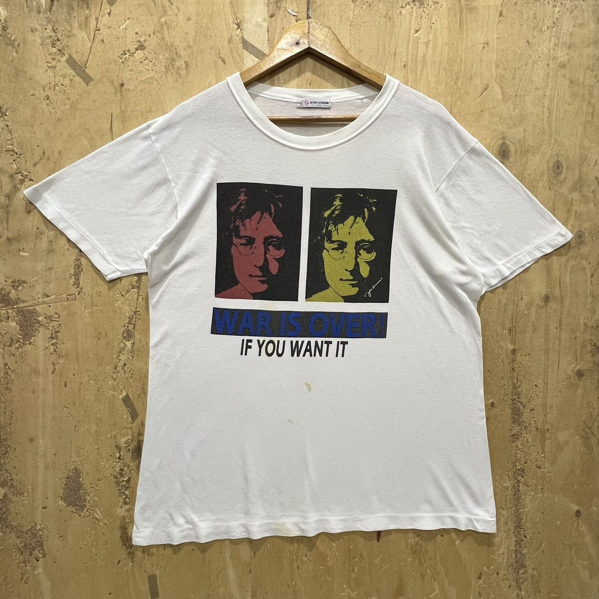 Japanese Brand × Vintage 🔥🔥🔥Rare X Vintage John Lennon🔥🔥🔥War is Over Size US L / EU 52-54 / 3 - 1 Thumbnail