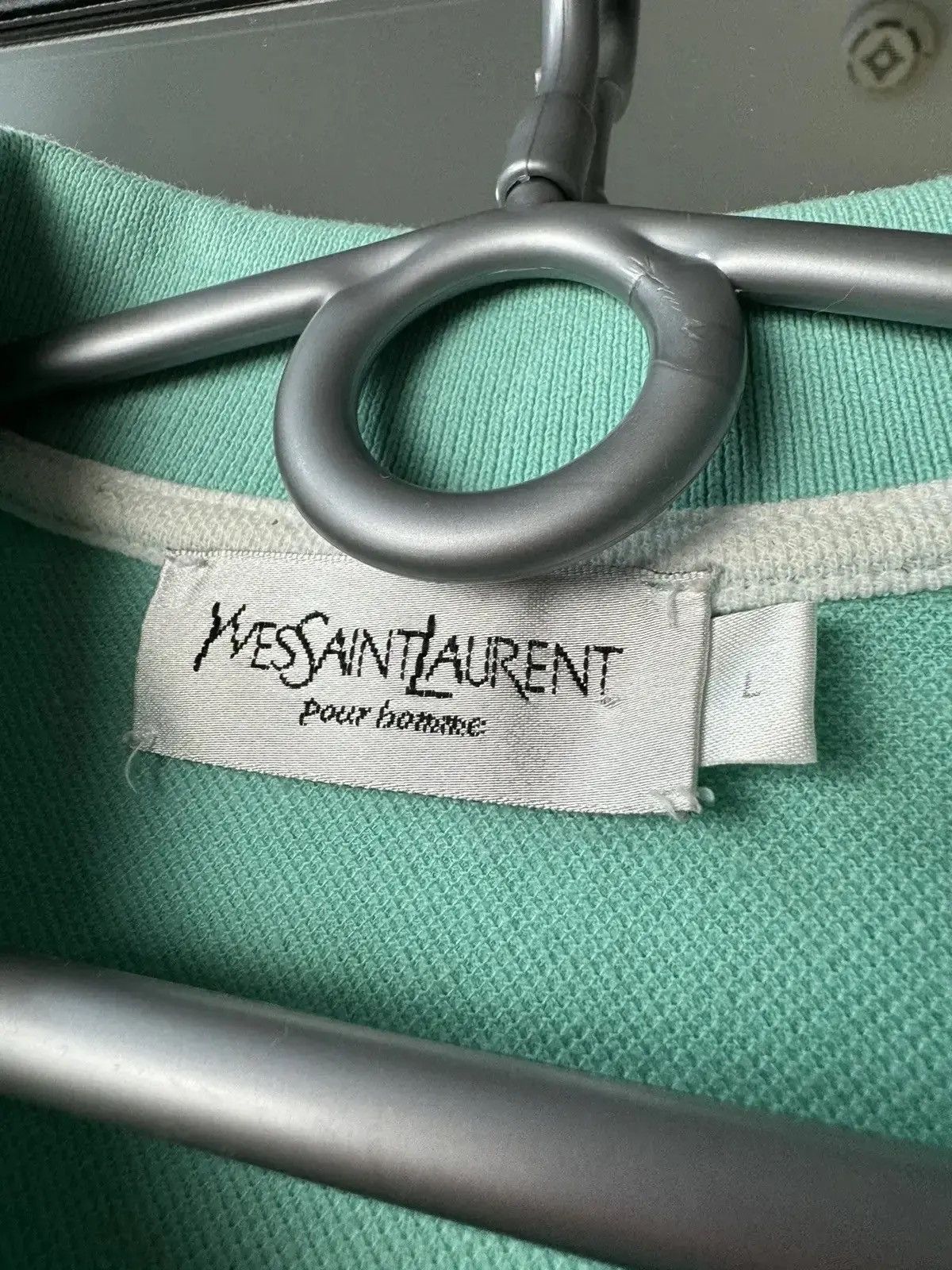Vintage × Yves Saint Laurent ‼️Vintage Yves Saint Laurent Tee Men Quarter Zip Polo Logo Size US L / EU 52-54 / 3 - 8 Thumbnail