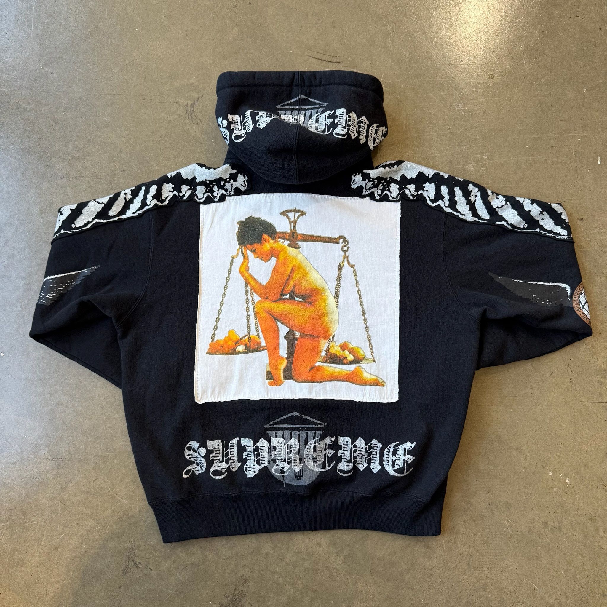 Supreme Small - Supreme Wings Zip Up Hooded Sweatshirt Size US S / EU 44-46 / 1 - 2 Thumbnail