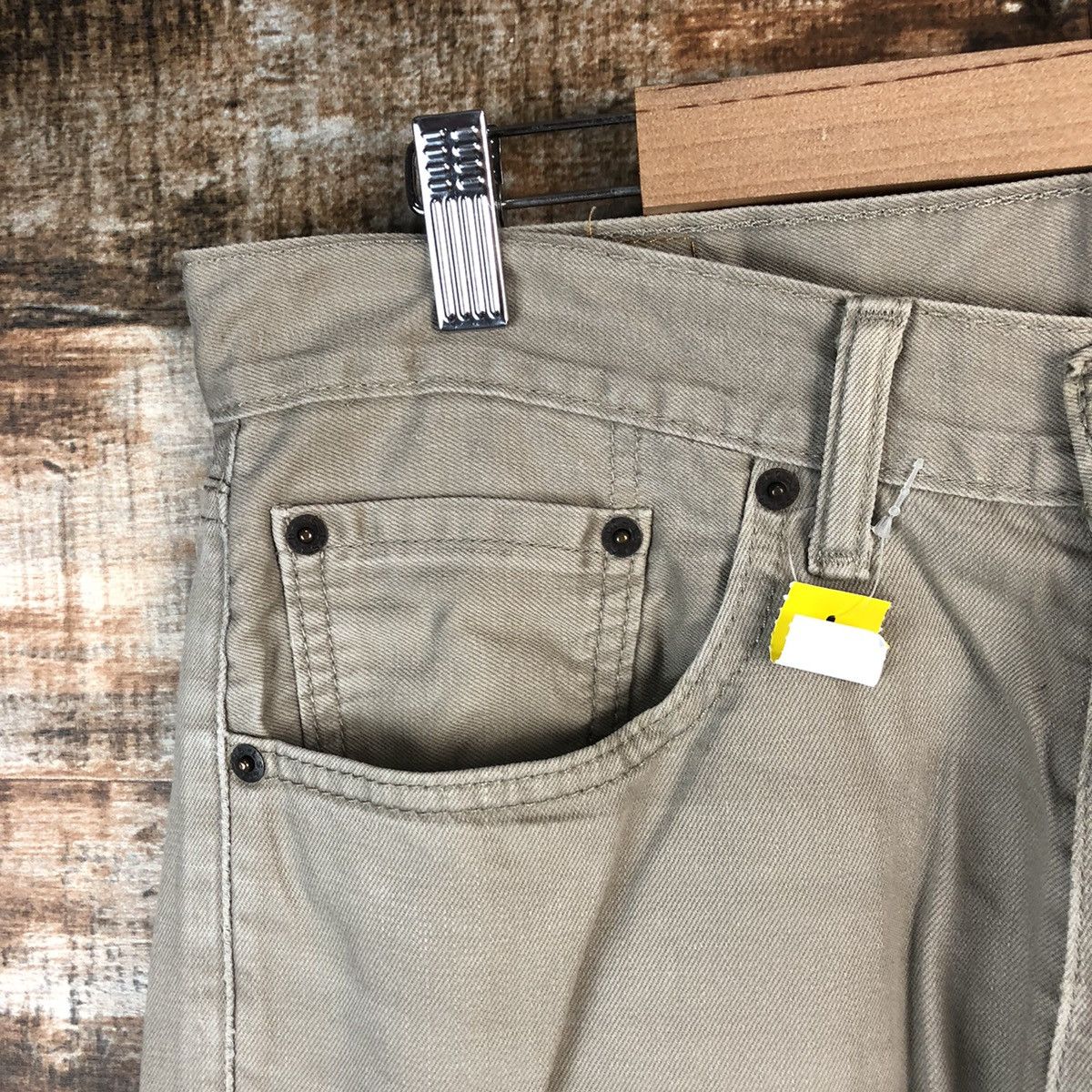 Levi's DL Levis 505 Cream Casual Pants #C197 Size US 32 / EU 48 - 7 Thumbnail