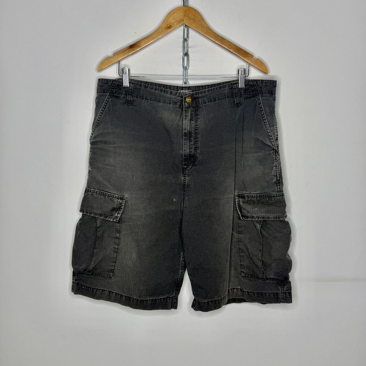 Carhartt Vintage Carhartt Cargo Shorts Workwear Y2K Opium Drill Size US 36 / EU 52 - 2 Thumbnail