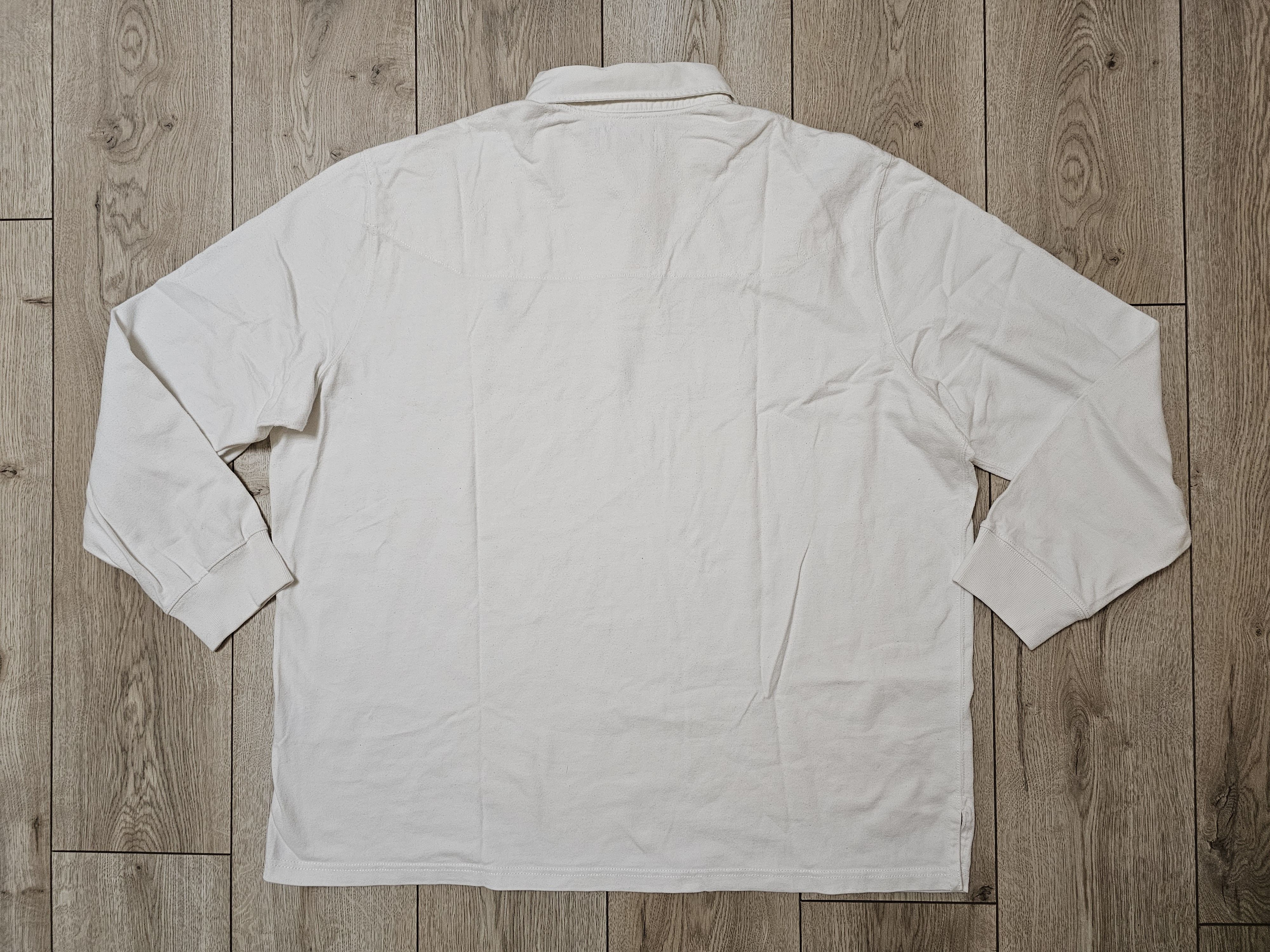 Polo Ralph Lauren × Rugby Ralph Lauren × Vintage POLO RALPH LAUREN VINTAGE RUGBY SHIRT 90s LONG SLEEVE WHITE Size US XXL / EU 58 / 5 - 2 Thumbnail