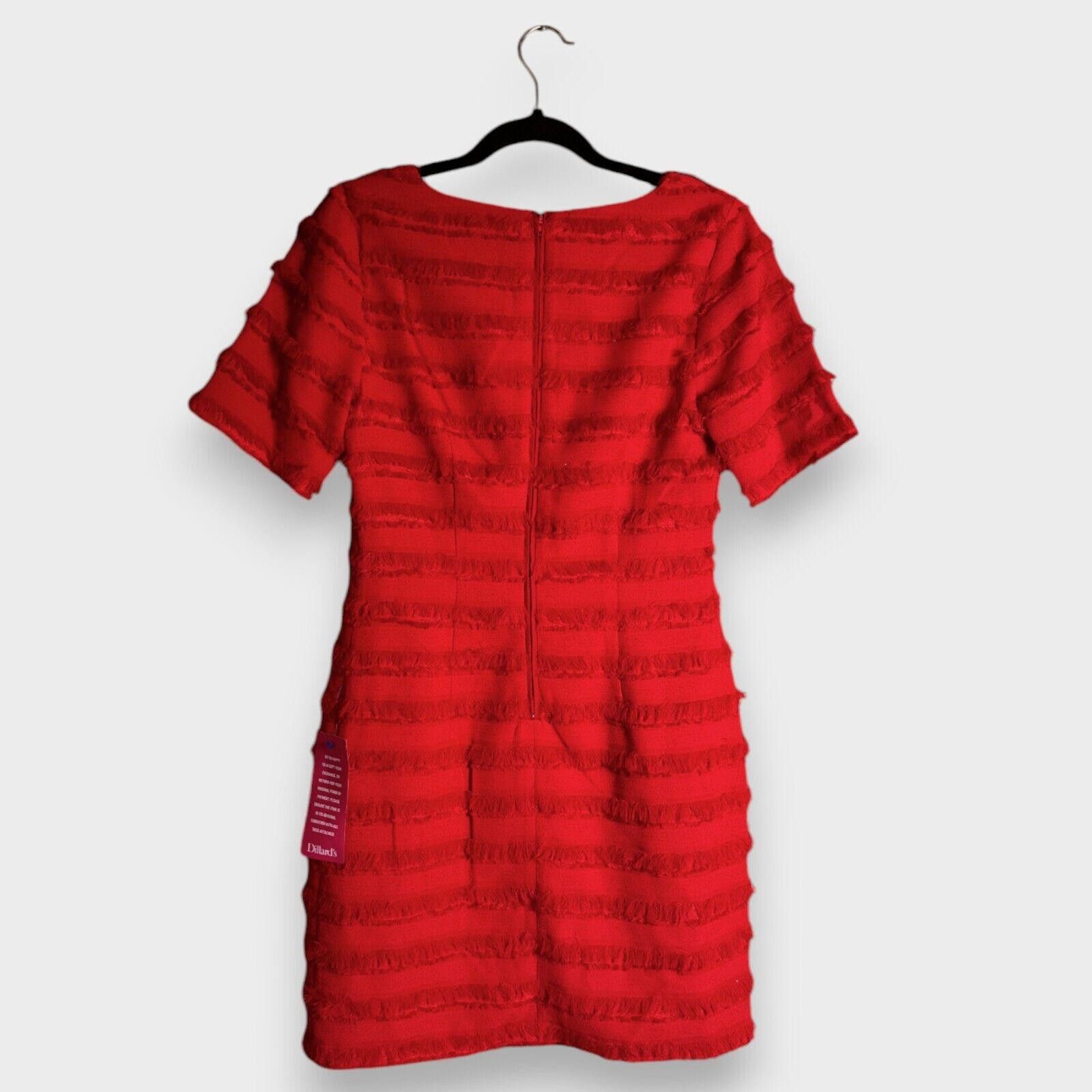 Badgley Mischka Badgley Mischka Dress Grace Red Fringe Size 6 Cocktail Party Size M / US 6-8 / IT 42-44 - 8 Thumbnail