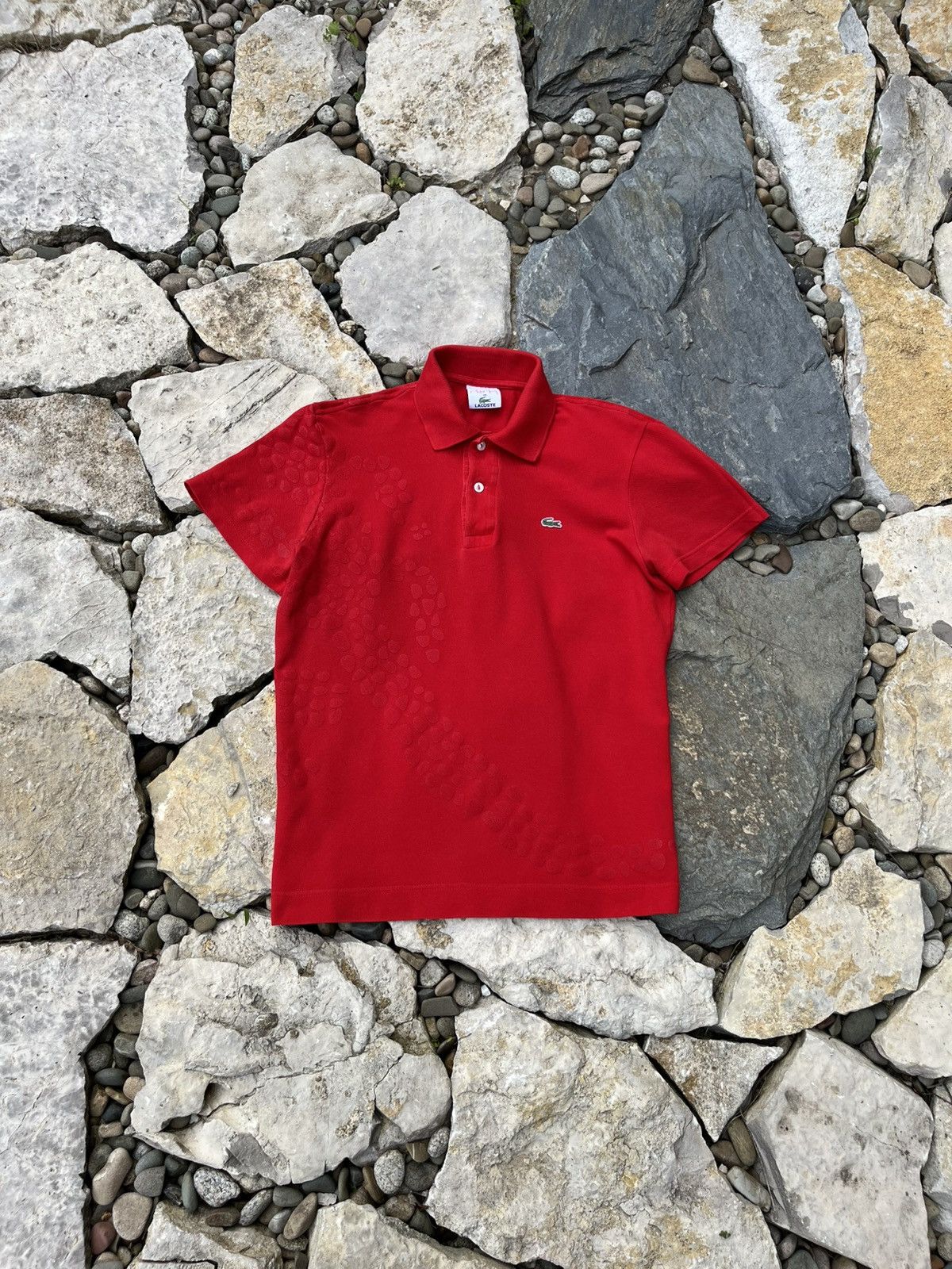 Lacoste × Vintage Vintage Lacoste x Michael Young patterned polo t-shirt tee Size US M / EU 48-50 / 2 - 1 Thumbnail