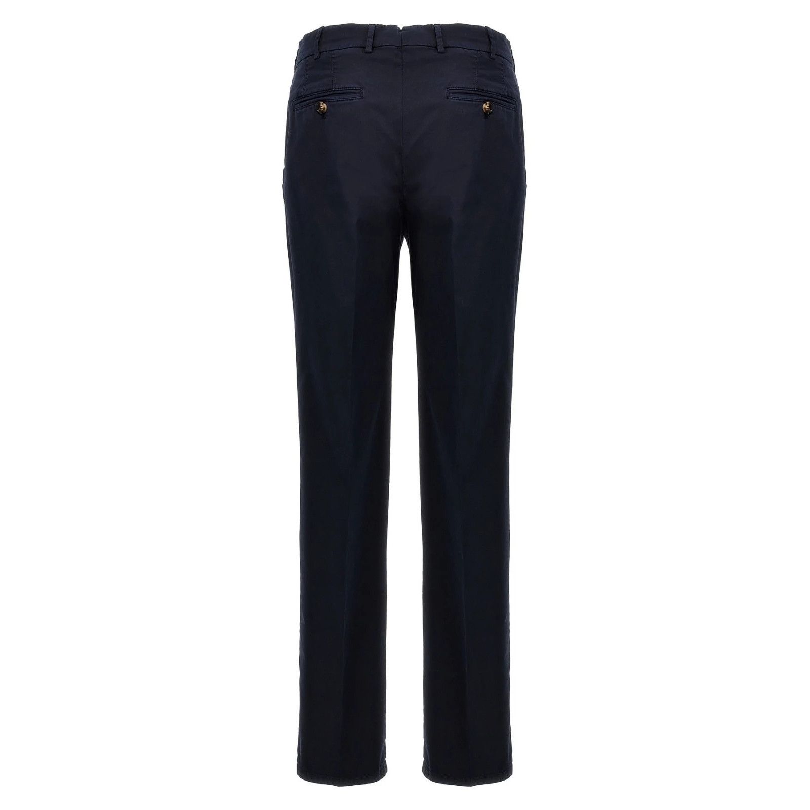Brunello Cucinelli BRUNELLO CUCINELLI Blue Cotton Flat Front Pants New & Authen Size US 30 / EU 46 - 2 Thumbnail