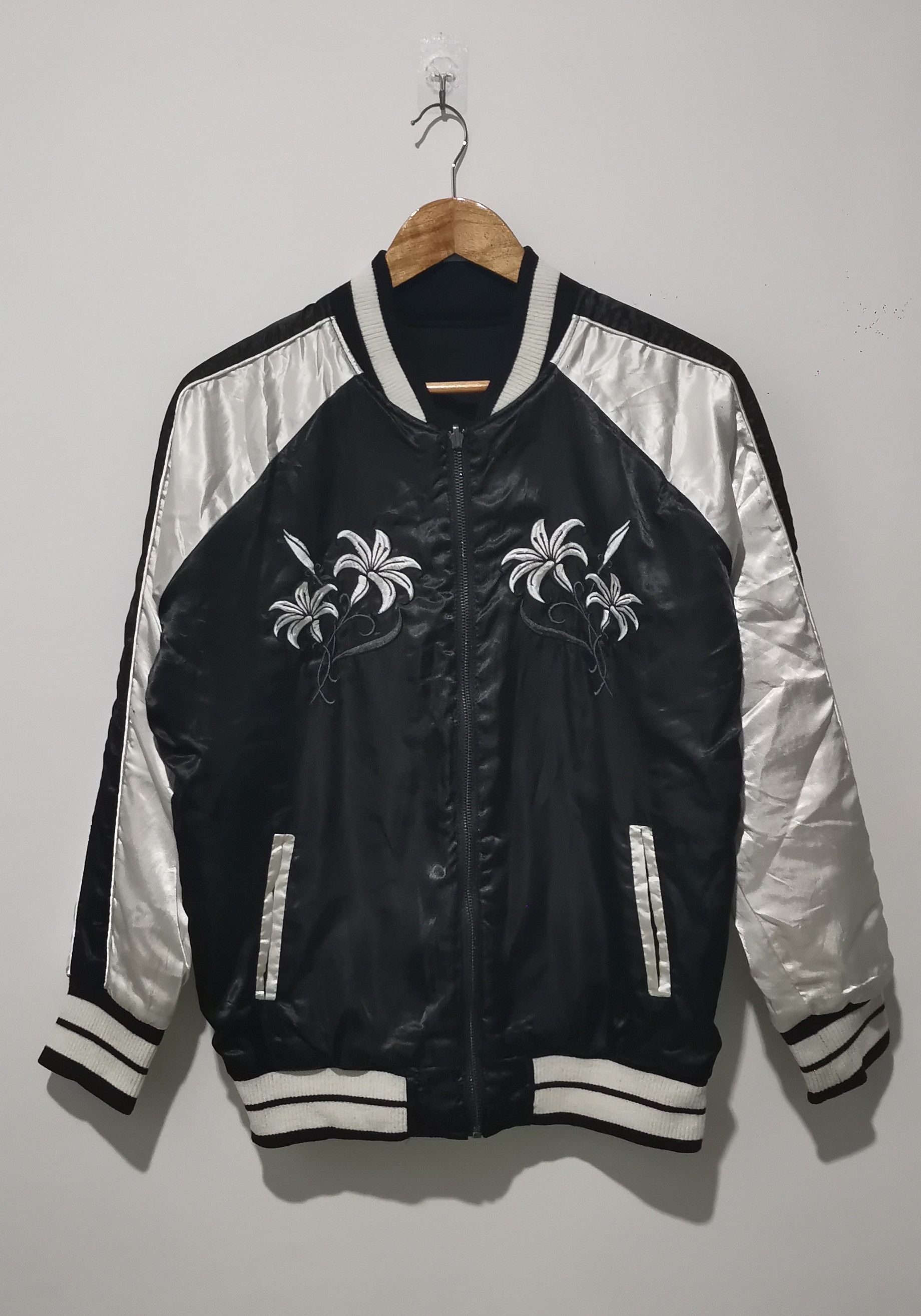 Other Reversible Sukajan Souvenir Jacket- Floral Embroidery- M Size US M / EU 48-50 / 2 - 1 Thumbnail