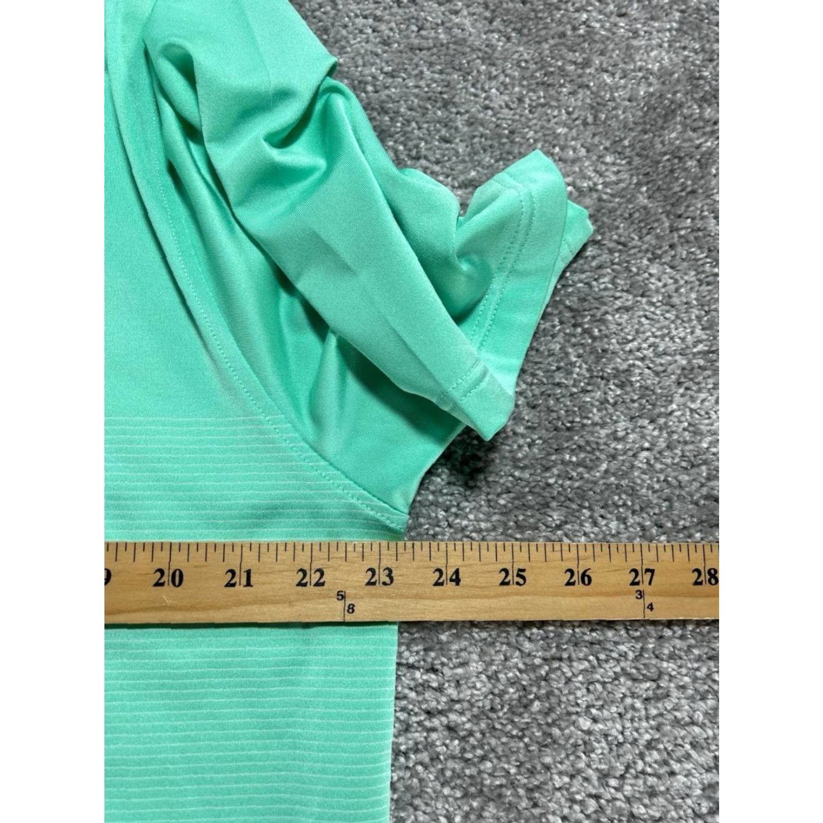 Footjoy FootJoy Polo Shirt Mens Large Green Striped Lisle Logo Breathable Stretch Casual Golf Shirt Size US L / EU 52-54 / 3 - 7 Thumbnail