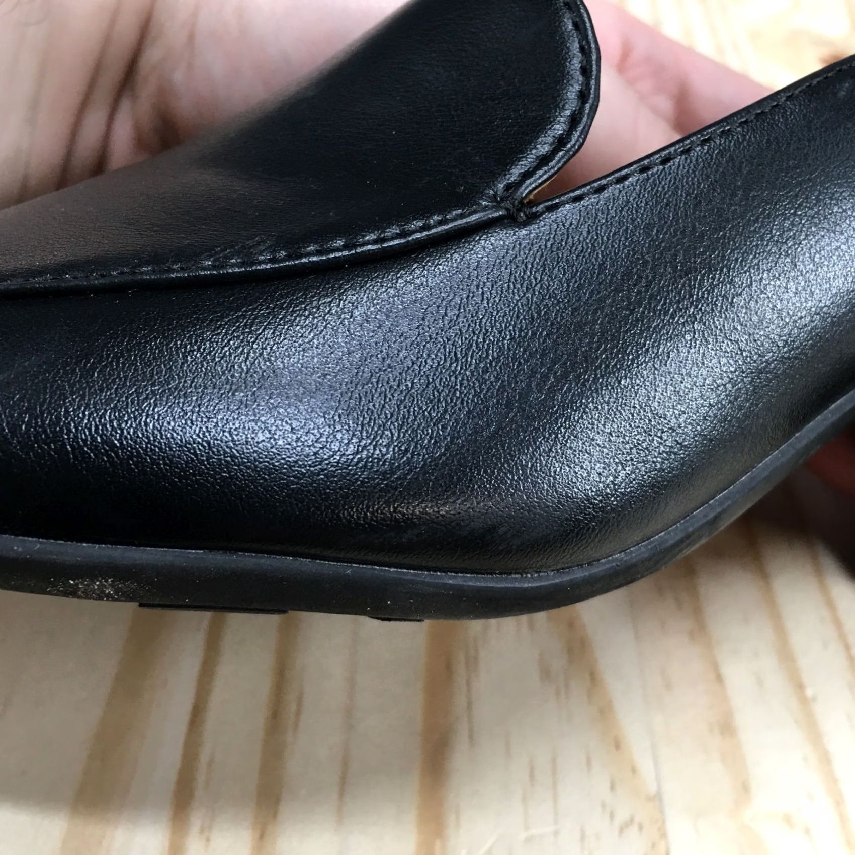 Vintage LifeStride Heels Women Black Trixie Pump Slip On Faux Leather Casual Mid Heel 9.5M Size US 10 / IT 40 - 7 Thumbnail