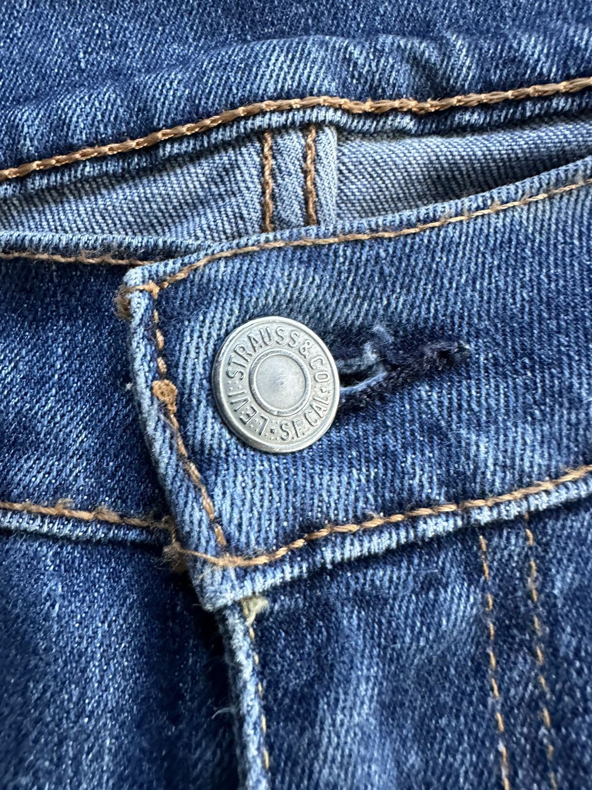 Levi's Levis 514 Y2k Mexico Distressed Denim D481 Size US 36 / EU 52 - 13 Thumbnail