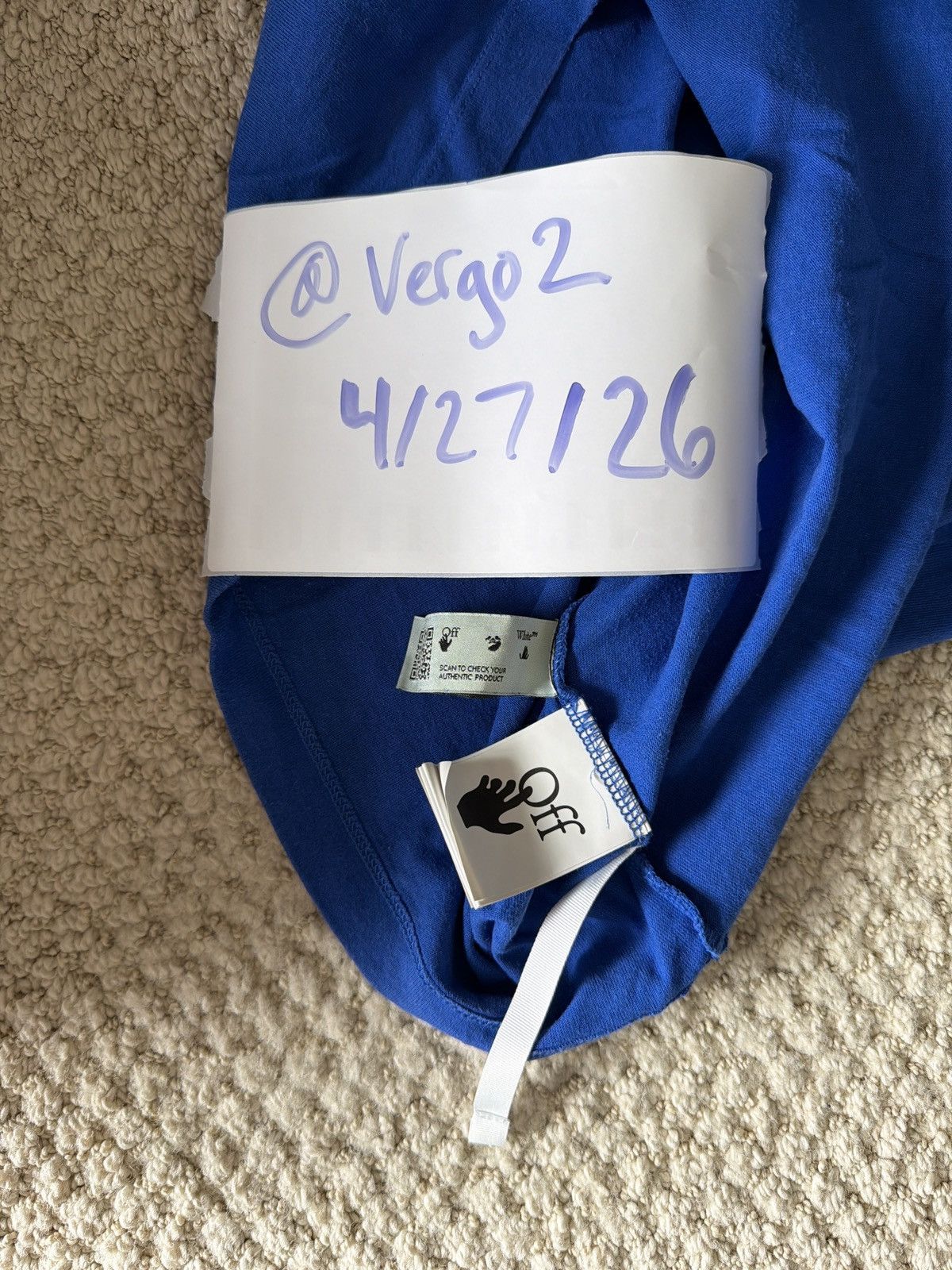 Off-White Off White “Cut Here” Tee Size US M / EU 48-50 / 2 - 6 Thumbnail