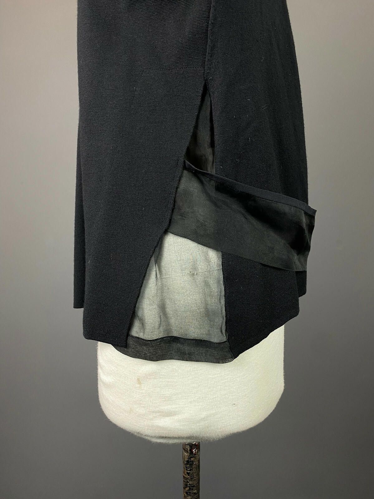 Designer Dorothee Schumacher Black Wool Belted Sweater Size 4 Size S / US 4 / IT 40 - 4 Thumbnail