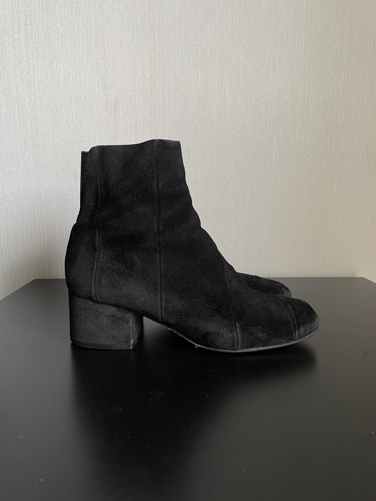 Acne Studios Archive Acne Studios Cyber Ankle Square Toe Boots Suede Hype Size US 8 / IT 38 - 10 Thumbnail