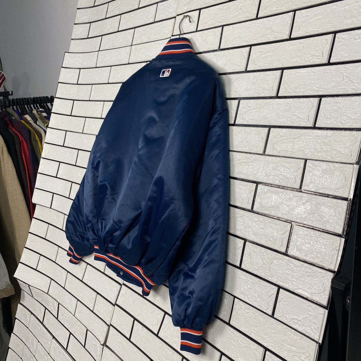 Starter 🔥VINTAGE SATIN BOMBER JACKET MLB NEW YORK STARTER BIG LOGO Size US M / EU 48-50 / 2 - 12 Thumbnail