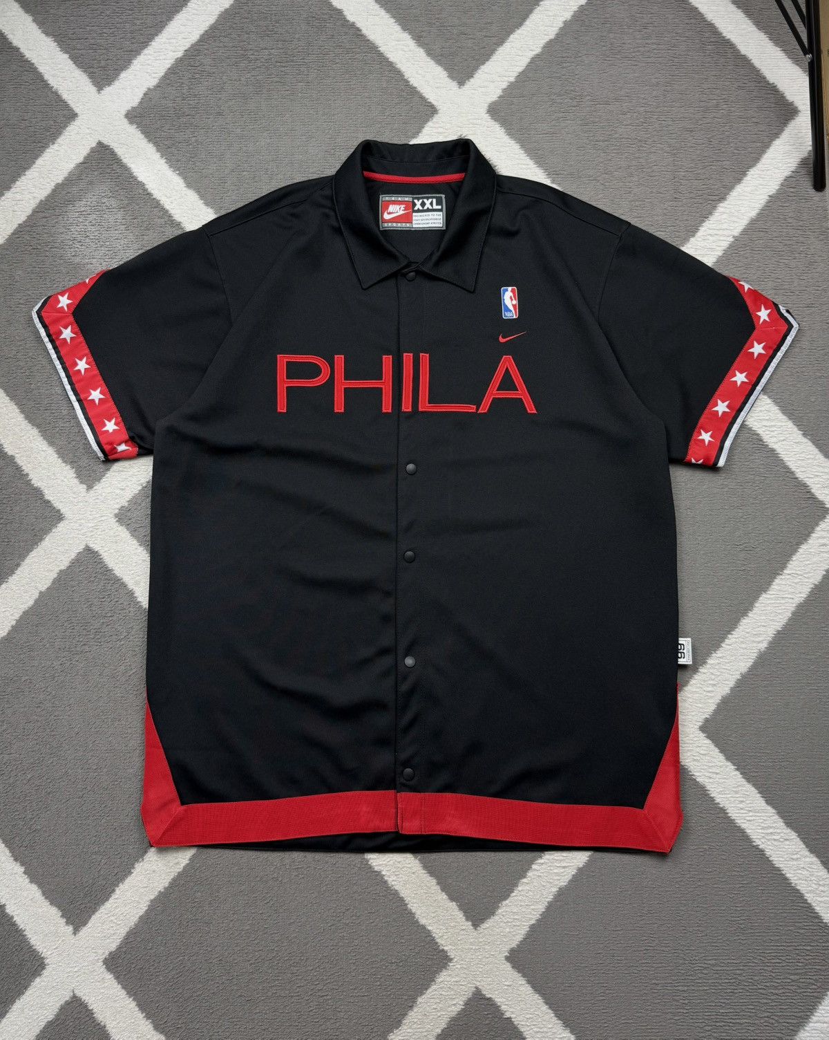 Nike Vintage 90’s Nike NBA Philadelphia 76ers Warm Up Jersey Size US XXL / EU 58 / 5 - 1 Thumbnail