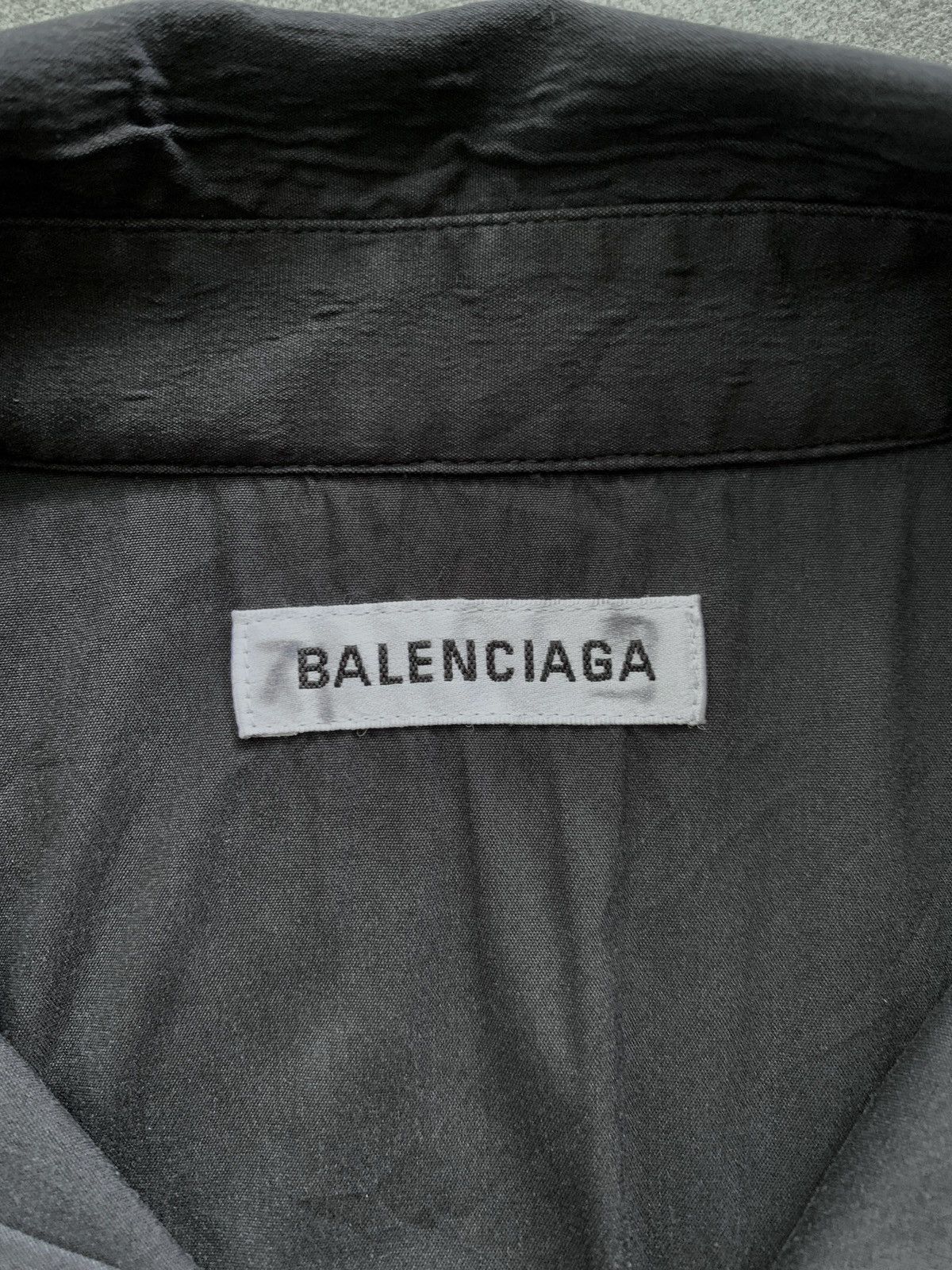 Balenciaga FREE TAX! Faded Embroidery Formal Shirt Size US M / EU 48-50 / 2 - 7 Thumbnail