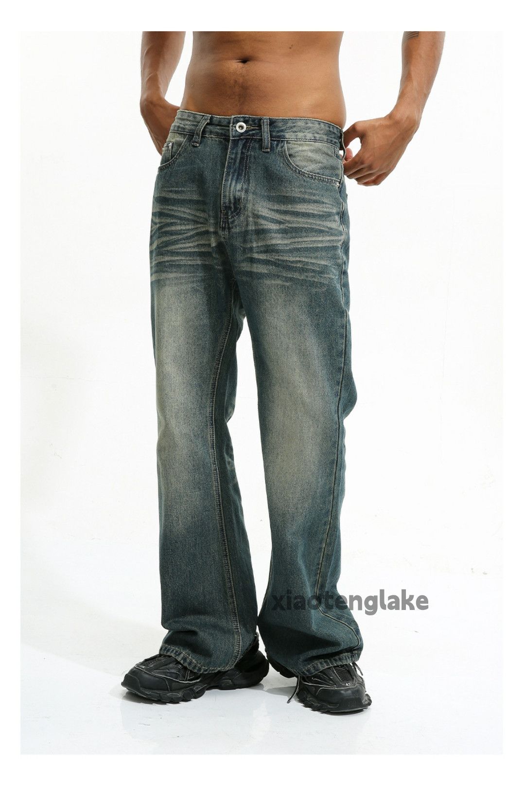 Jean × Vintage washed faded cleanfit yuppie bootcut grunge jeans Size US 30 / EU 46 - 4 Thumbnail