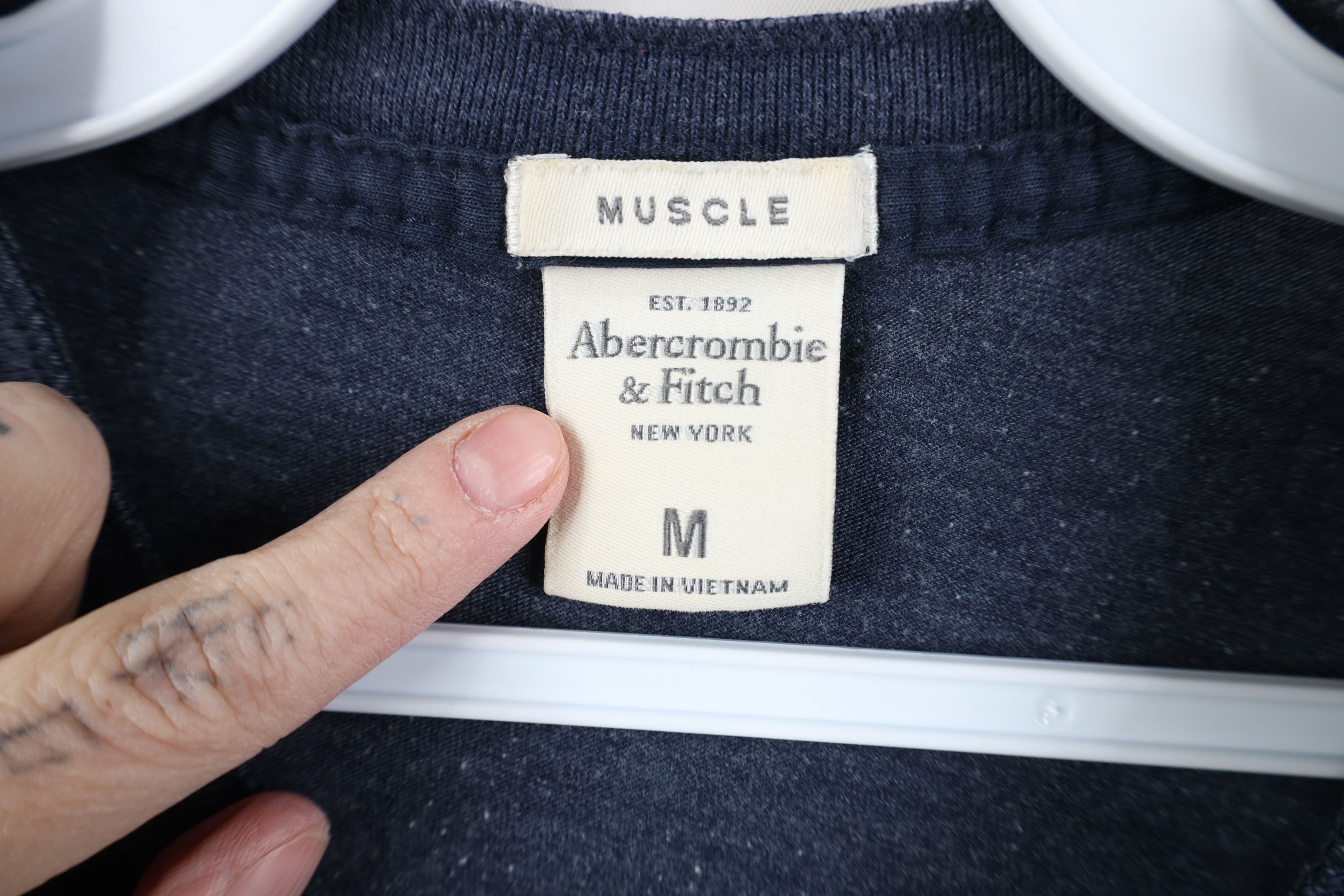 Abercrombie & Fitch Vintage 90s Y2K Abercrombie & Fitch Knit Henley T-Shirt Blue Size US M / EU 48-50 / 2 - 9 Thumbnail
