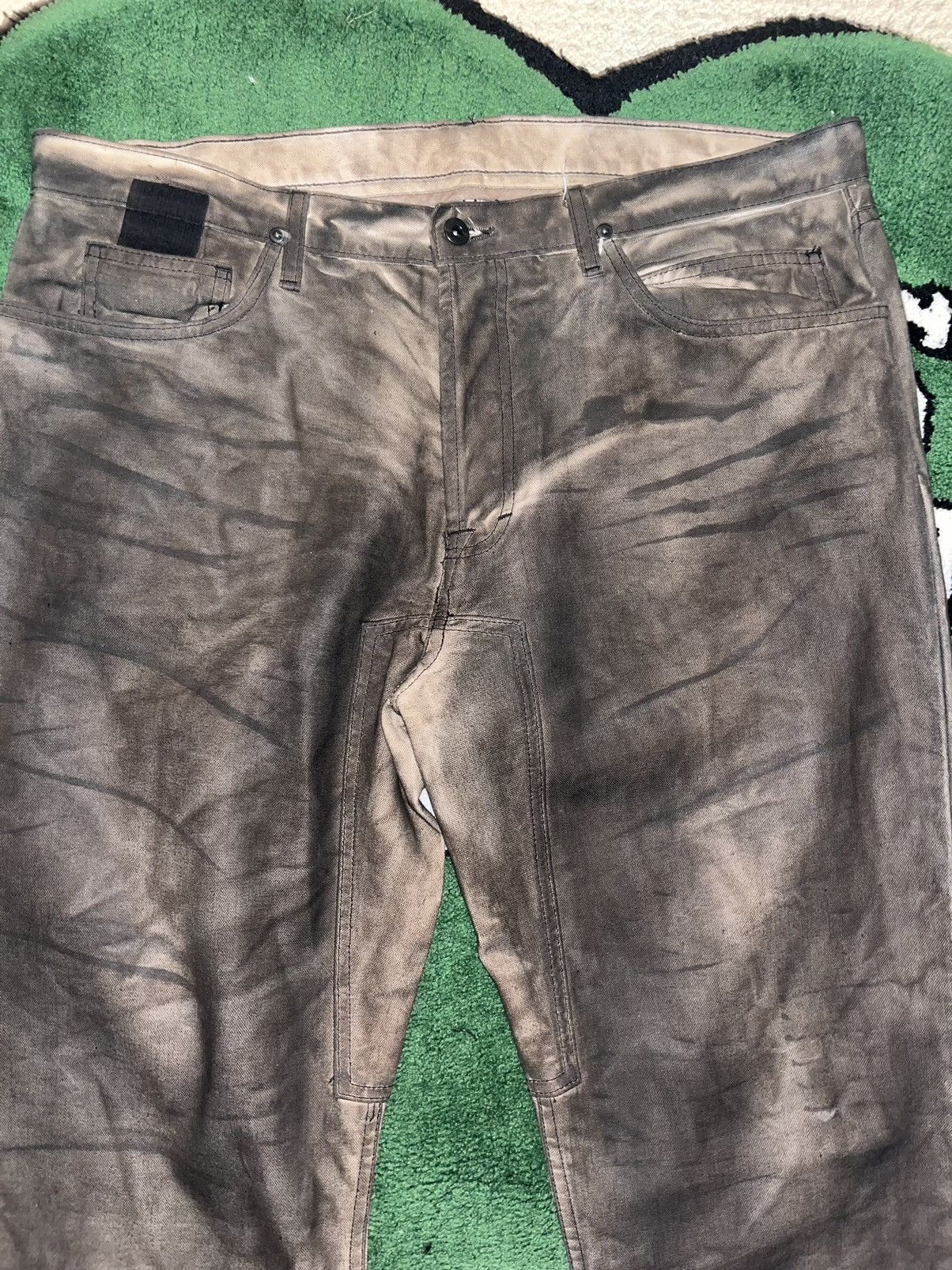 Rick Owens Rick Owens Slab Rust Wax Denim Size US 36 / EU 52 - 2 Thumbnail