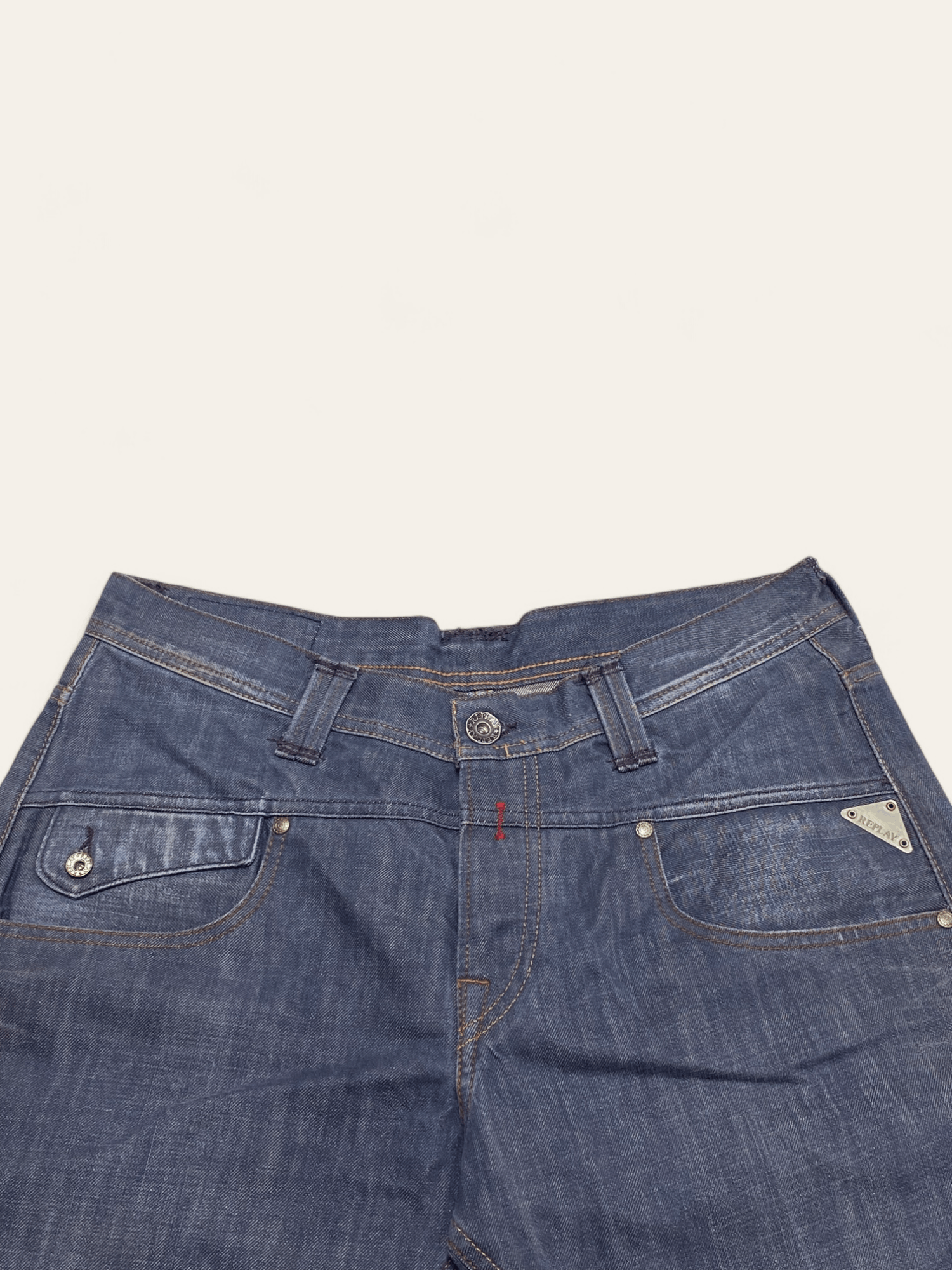 Jean Vintage REPLAY Navy Denim Jeans Y2k Style Beautiful Size US 34 / EU 50 - 5 Thumbnail