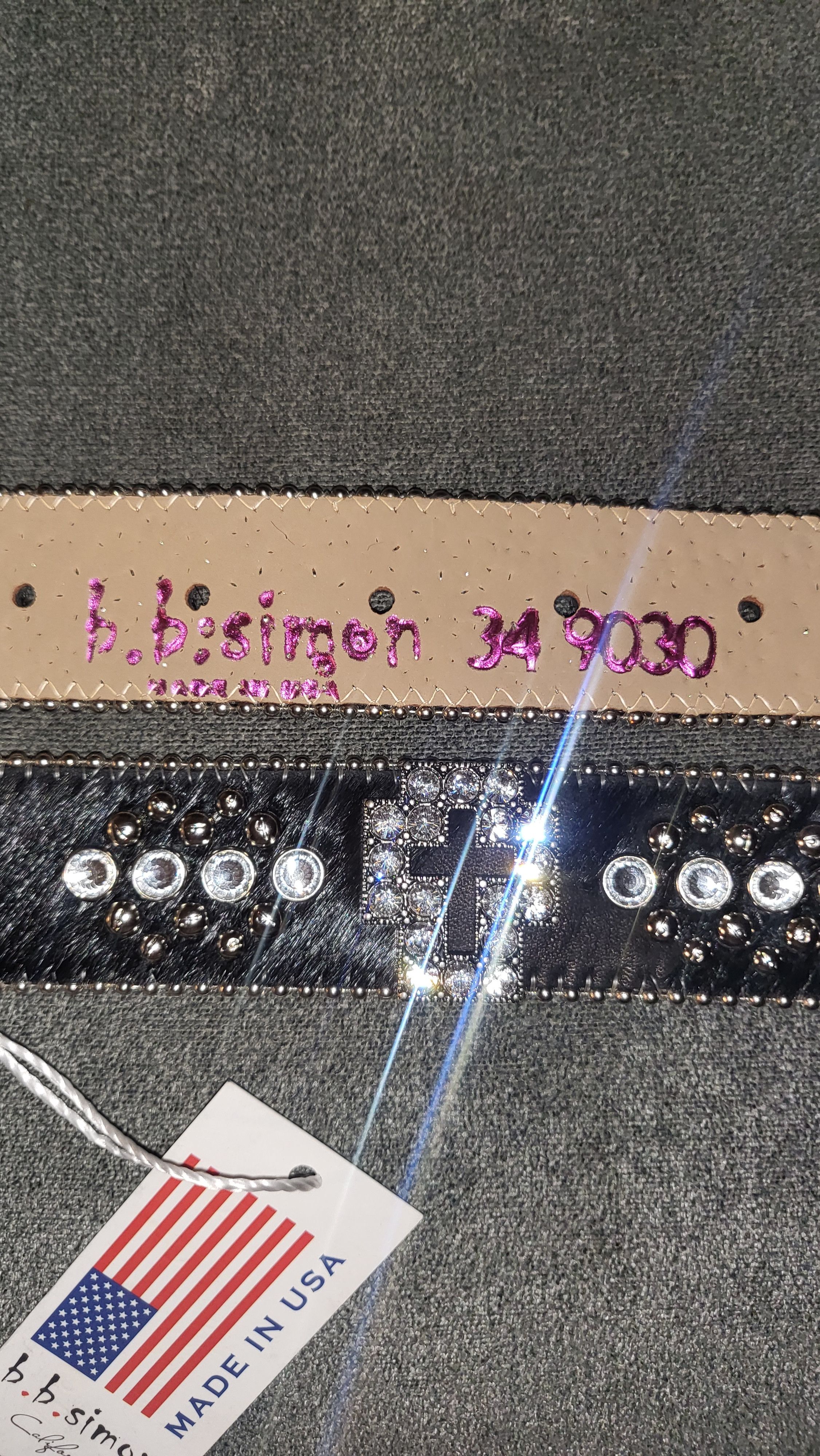 B.B. Simon Bb simon belt Size 34 - 2 Thumbnail
