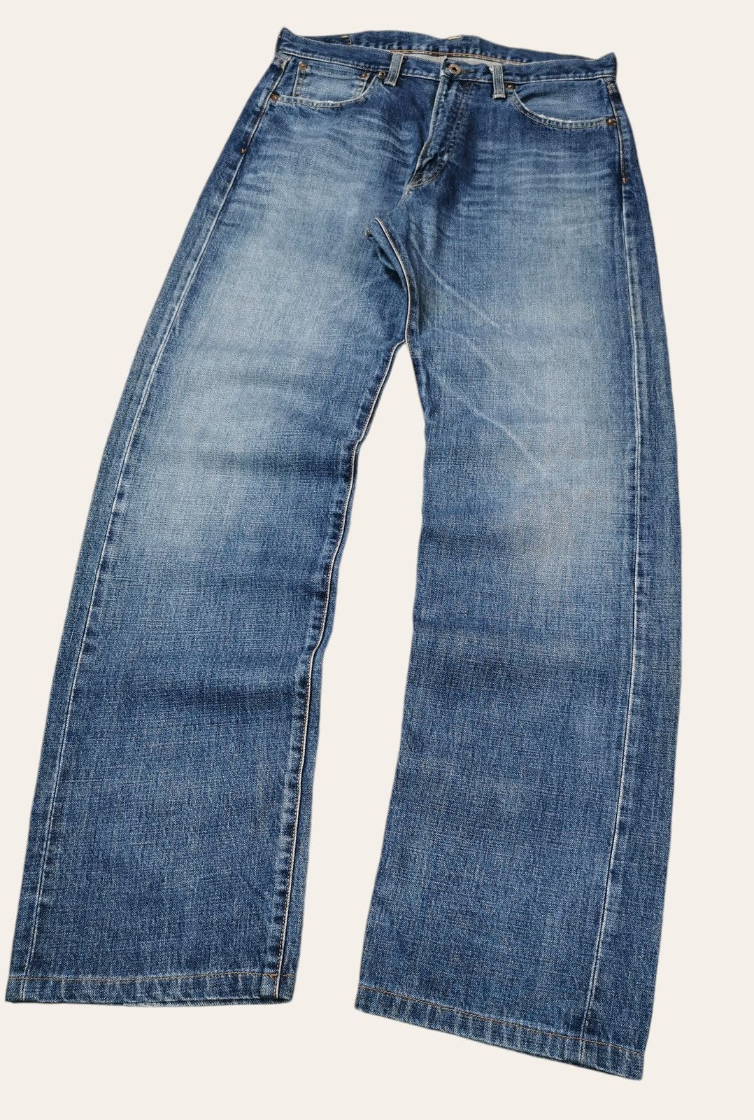 Le Grande Bleu (L.G.B.) Vintage Bobson Selvedge Jeans Lot TK504Z Size US 33 - 6 Thumbnail