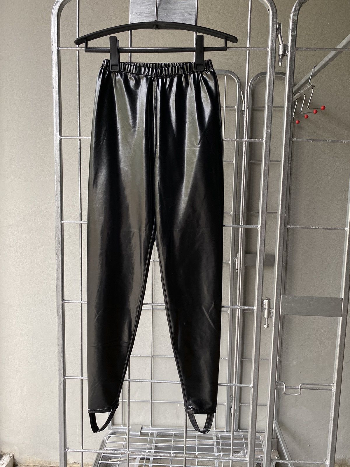 image of Issey Miyake Gunmetal Leggings in Black, Women's (Size 26)