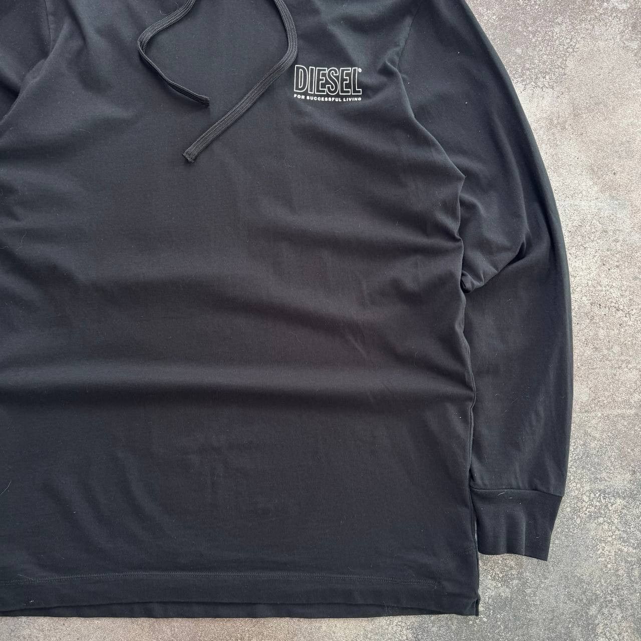 Diesel × Vintage Diesel Black Long Hoodie Size M / US 6-8 / IT 42-44 - 6 Thumbnail