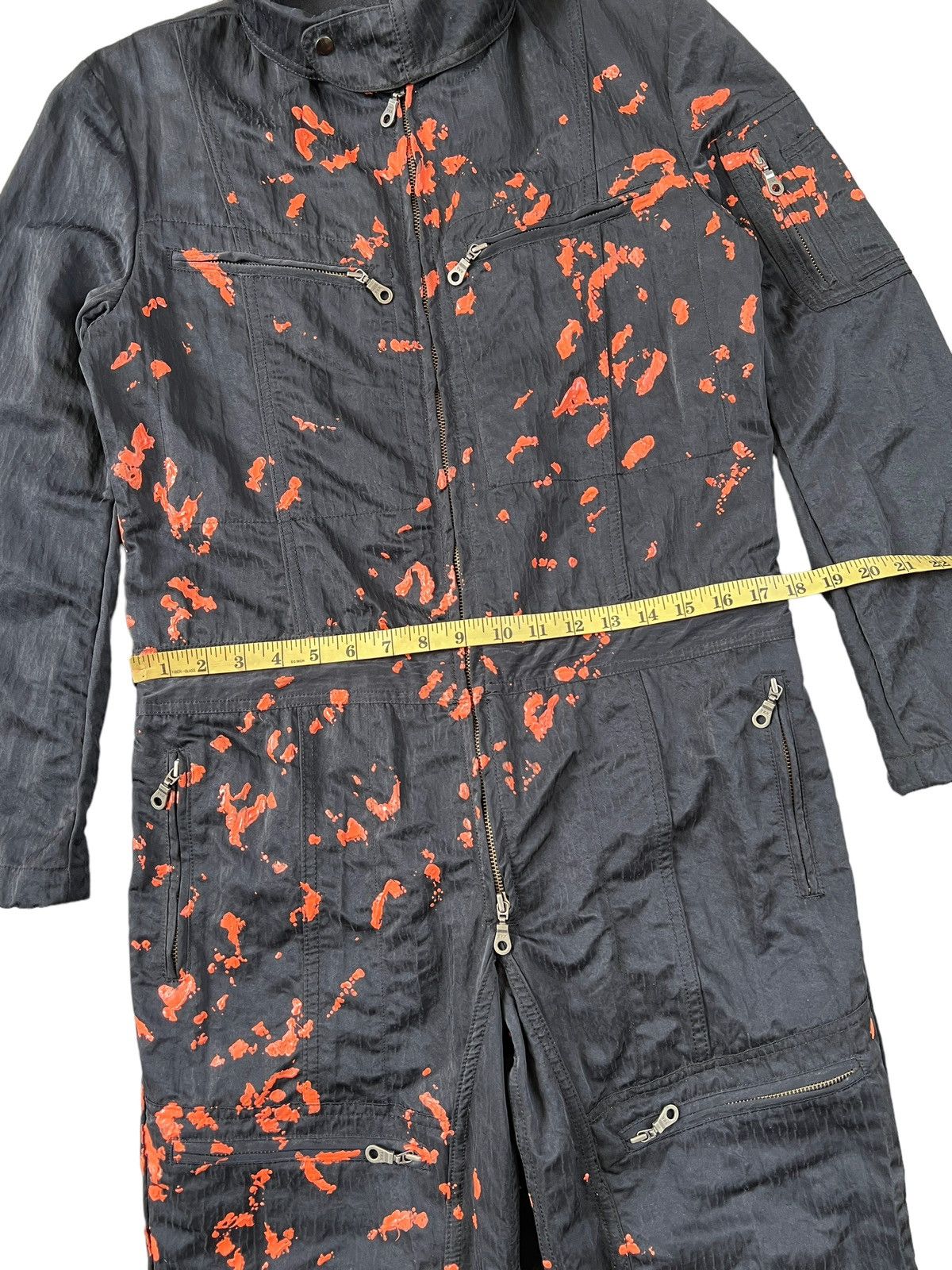 5351 POUR LES HOMMES 5351 Pour Les Hommes Multipocket Tech Painted Jumpsuit Size US 34 / EU 50 - 8 Thumbnail