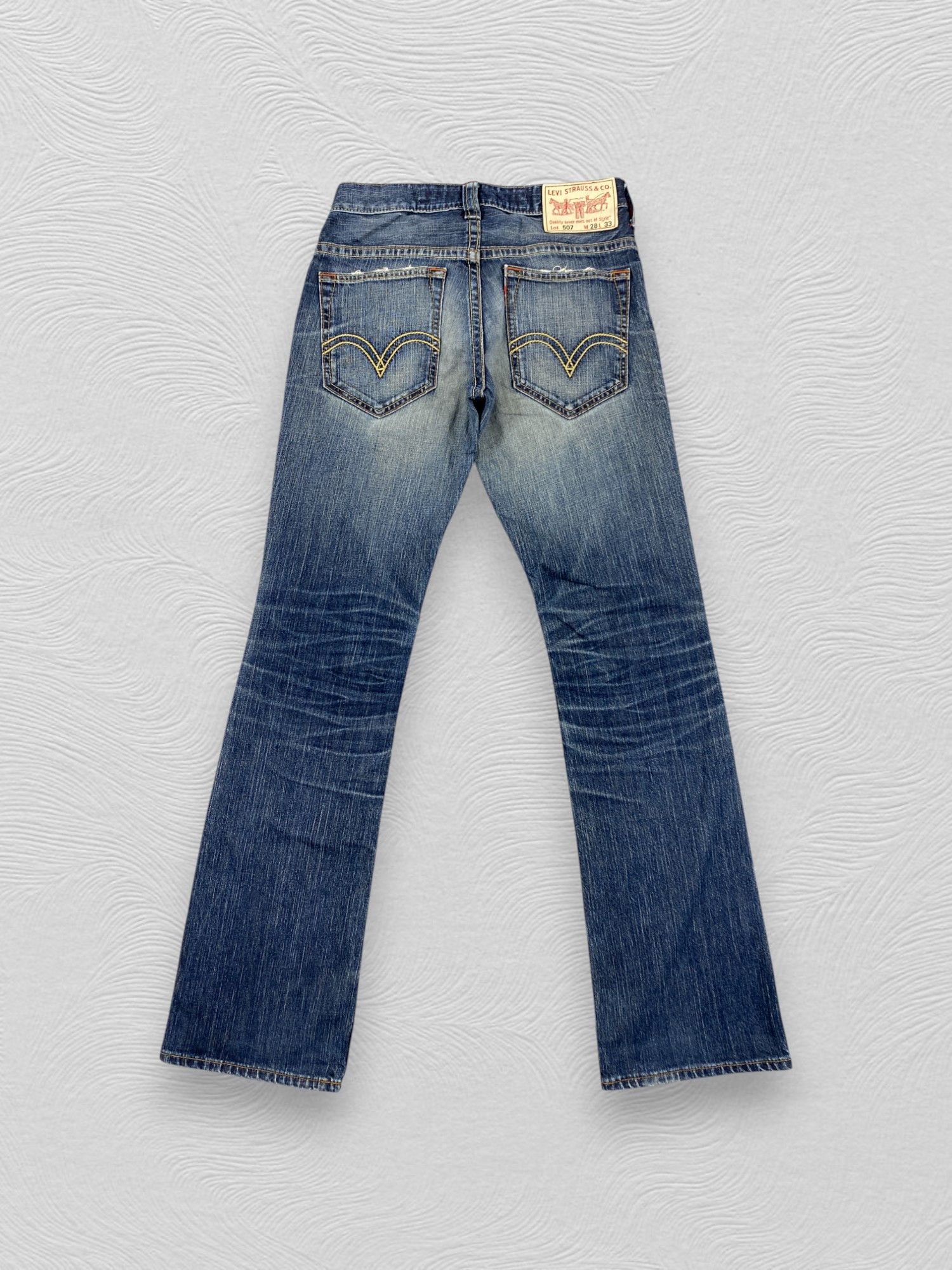 Levi's Distressed Blue Vintage Levi's 507 Flare 29x32 Denim- JN3669 Size US 29 - 2 Thumbnail