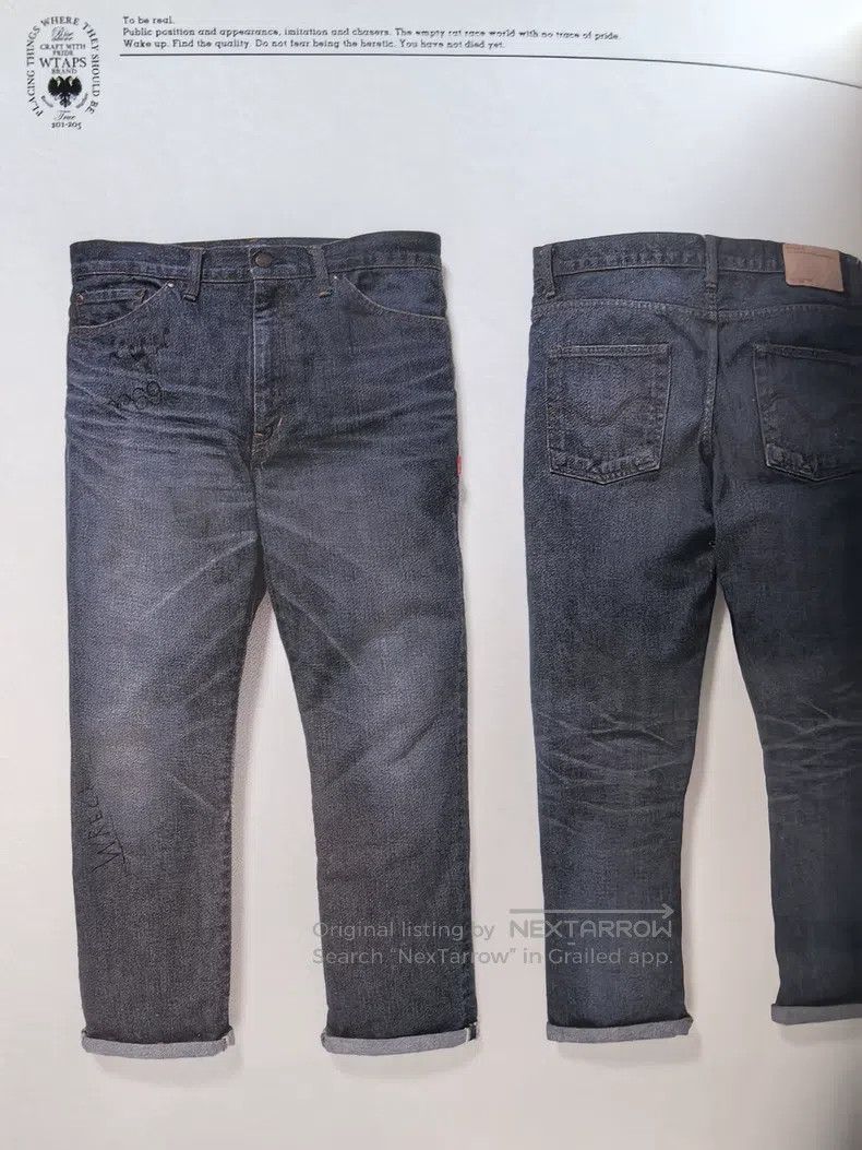 Wtaps Wtaps size L Hand-drawn graffiti wash jeans Size US 39 - 3 Thumbnail