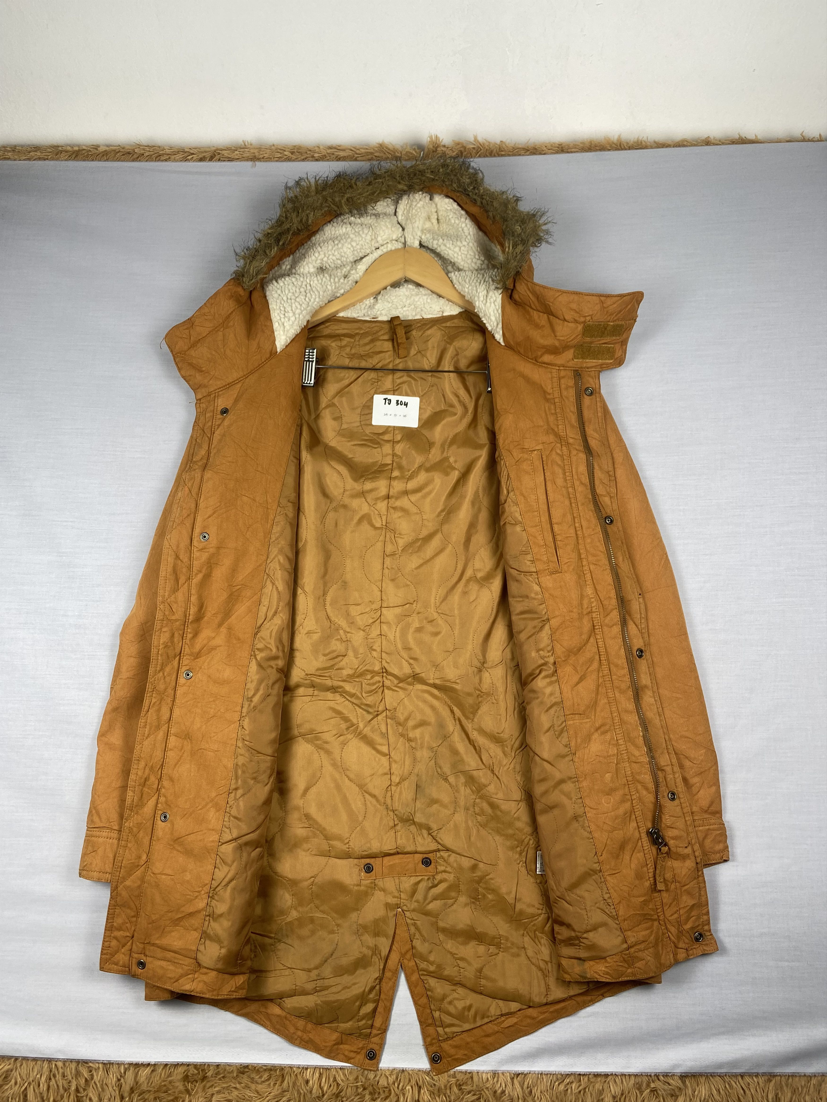 Japanese Brand Vintage Japanese Sherpa Hoodie Zip Up Parka Jacket Size US L / EU 52-54 / 3 - 5 Thumbnail