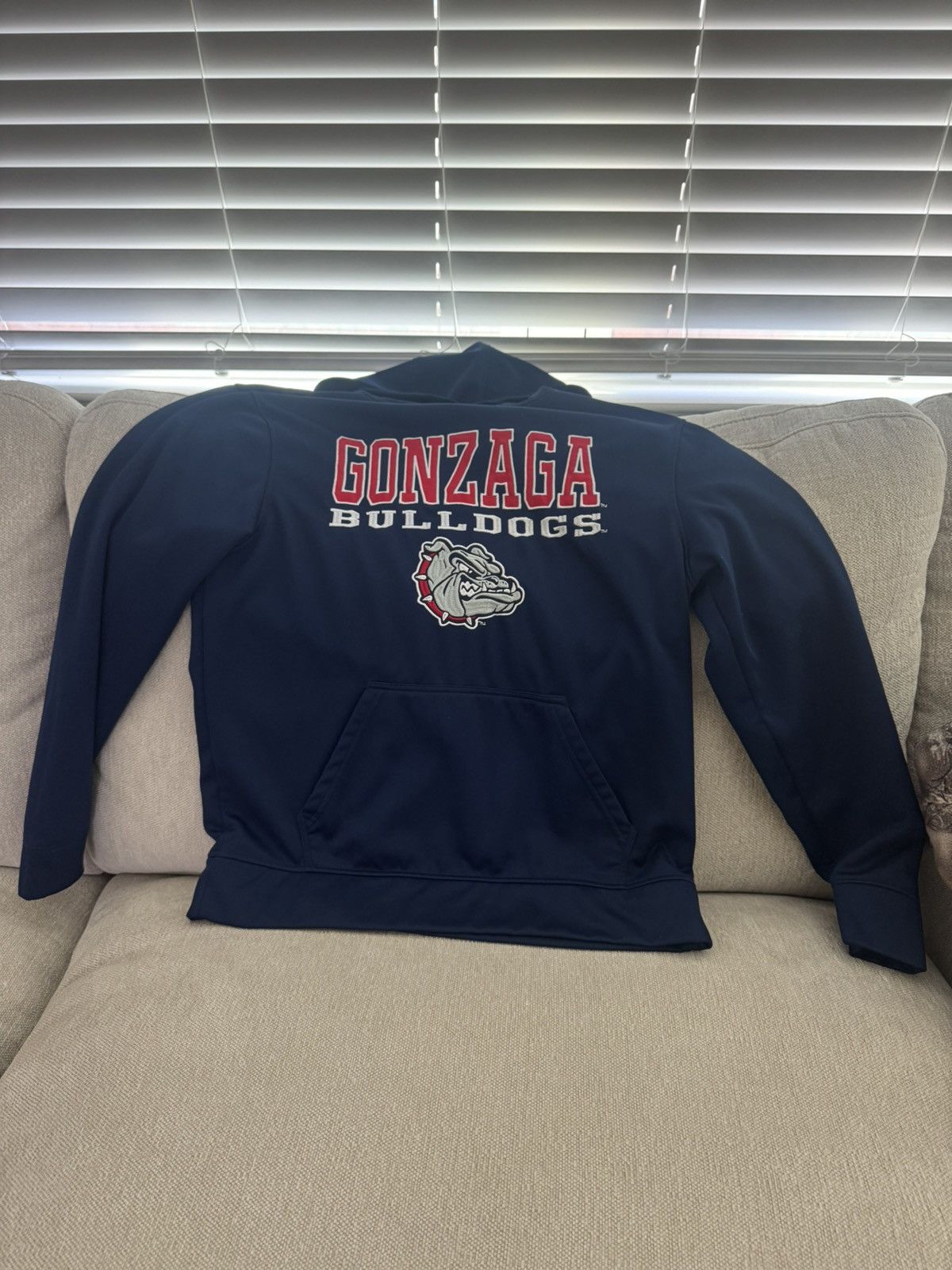 Vintage navy blue Gonzaga hoodie