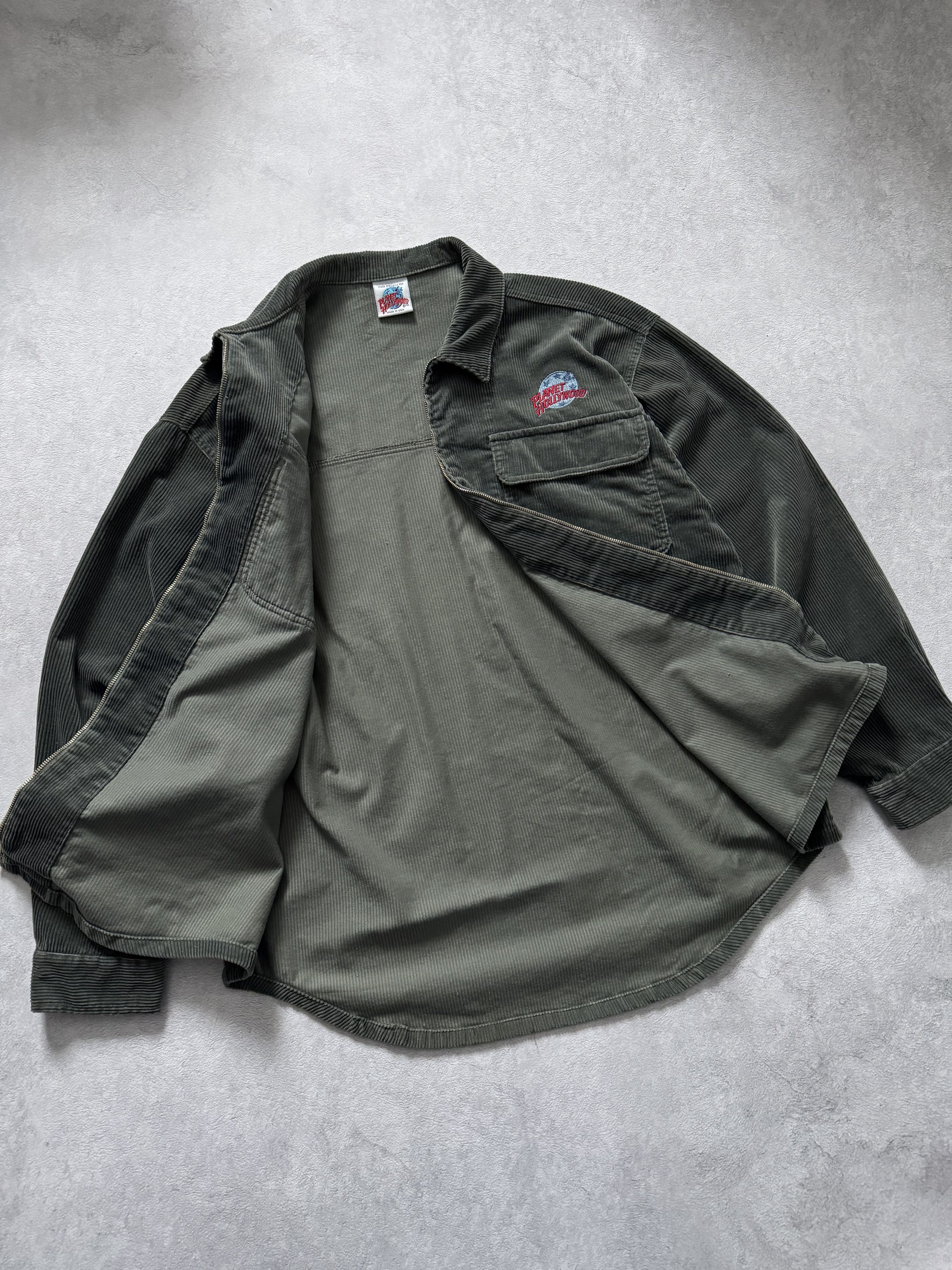 Planet Hollywood Vintage Planet Hollywood Overshirt Zip Jacket Size US XL / EU 56 / 4 - 6 Thumbnail