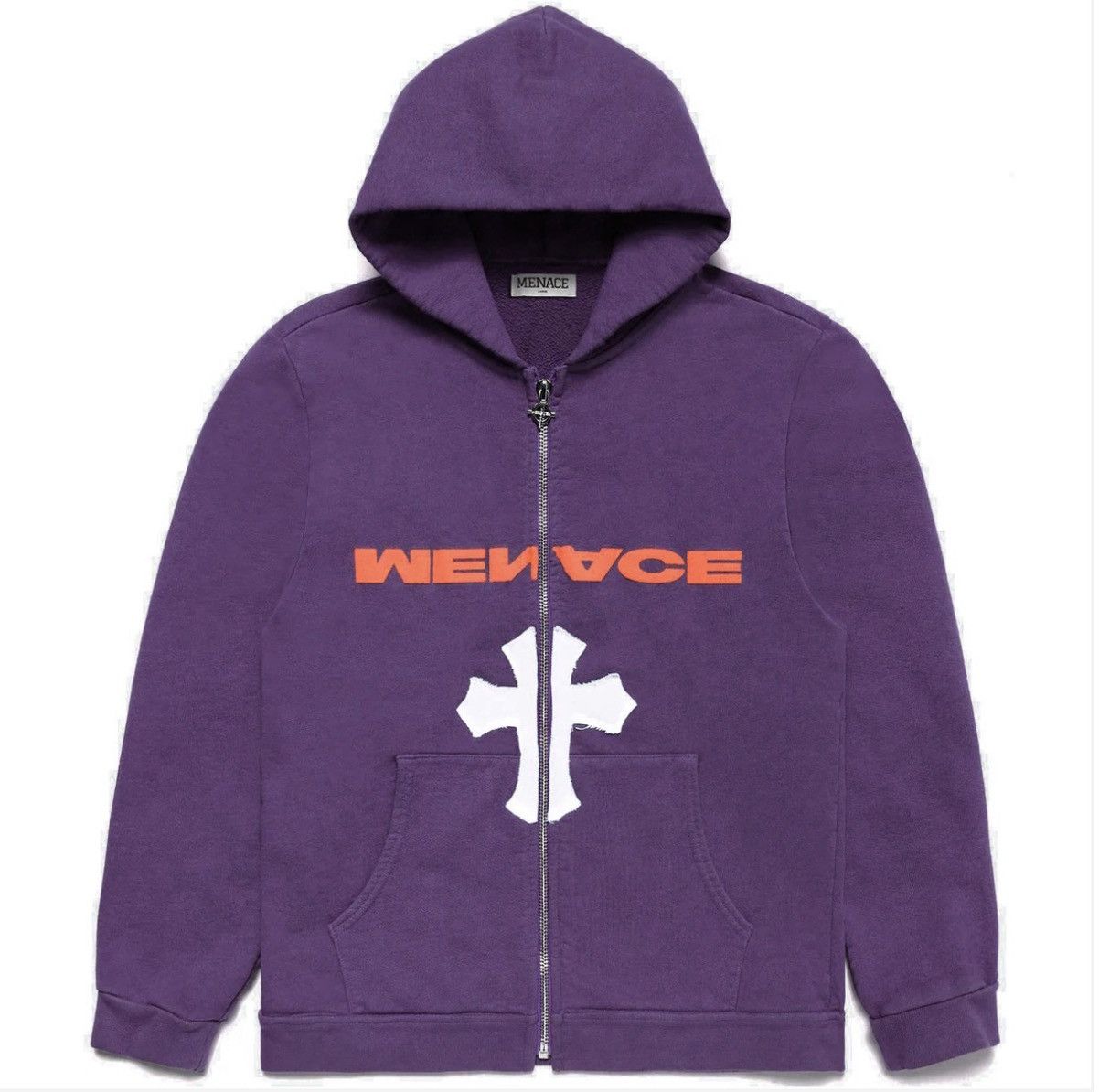 Menace Menace Cross Zip-Up Hoodie Purple Medium Size US M / EU 48-50 / 2 - 4 Thumbnail