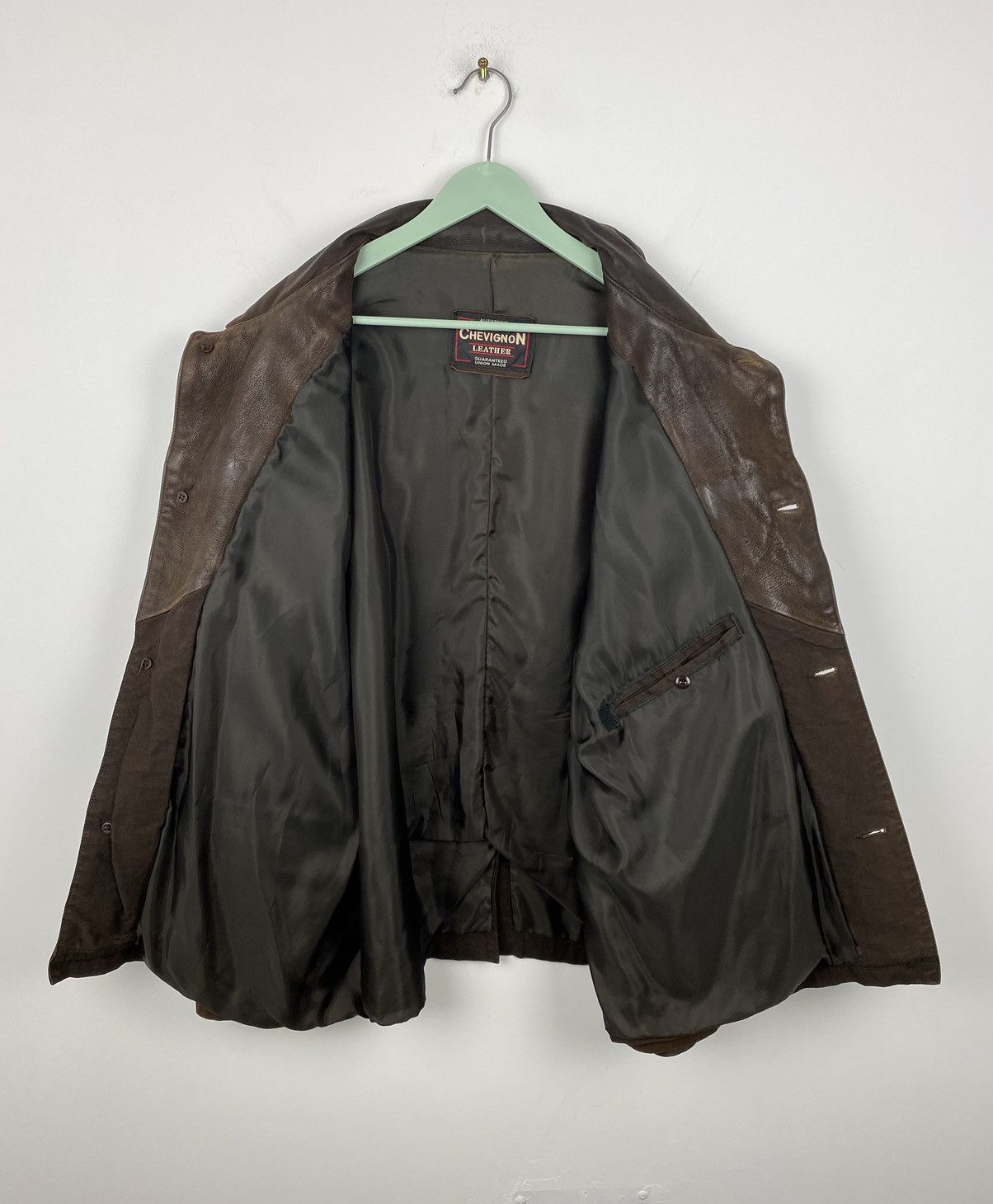 Chevignon Vintage Chevignon Cotton Leather Jacket Schott Western Size US XL / EU 56 / 4 - 12 Thumbnail