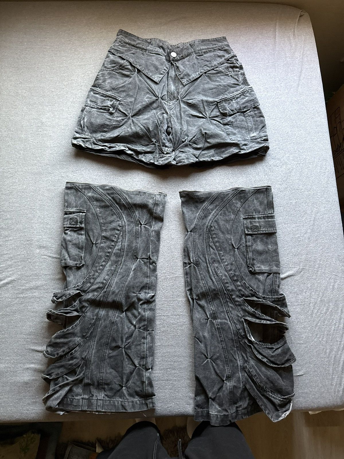 Bad Son Badson Carbon Convertible Cargo Pants Size US 32 / EU 48 - 3 Thumbnail