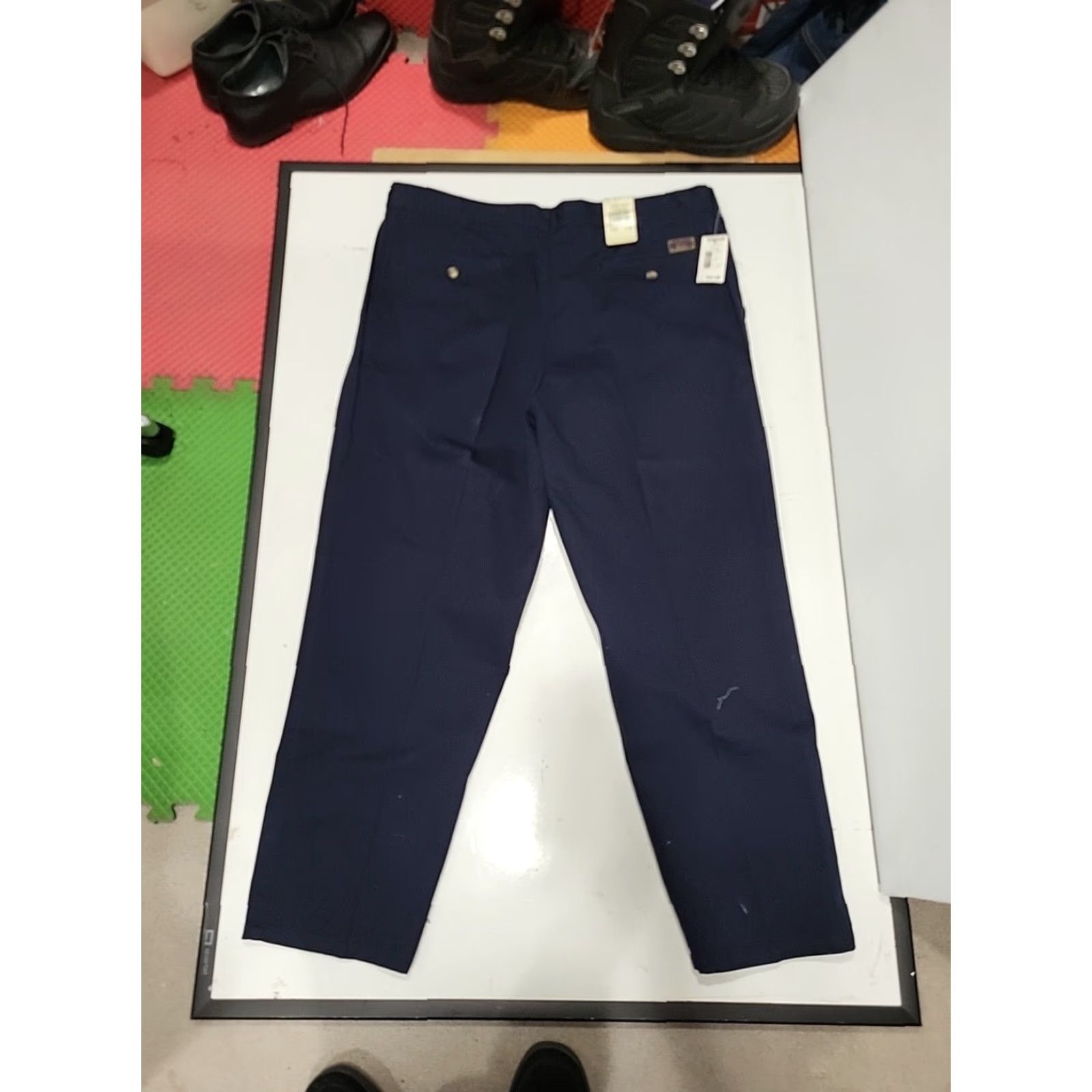 Bugle Boy VINTAGE Bugle Boy Pleated Khaki Pants 40 X 30 Montgomery Wards Navyblue 80s Bl Size US 40 / EU 56 - 5 Thumbnail