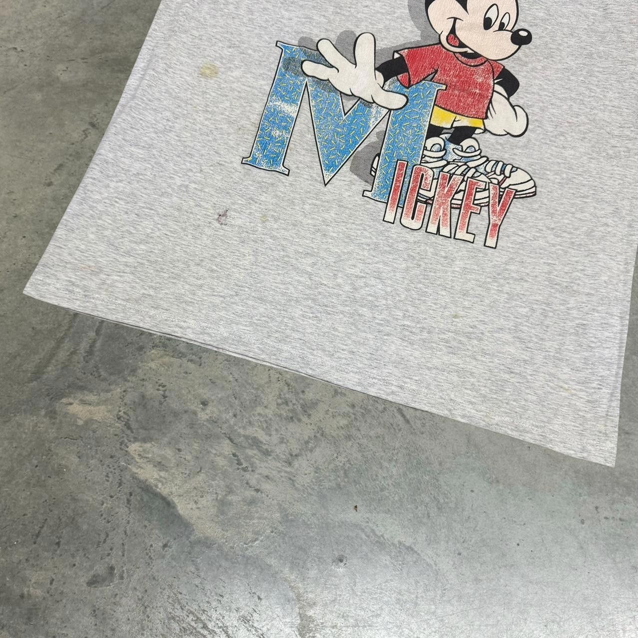 Disney × Velva Sheen × Vintage Vintage 90s Distressed Disney Mickey Mouse T-Shirt Size US L / EU 52-54 / 3 - 3 Thumbnail