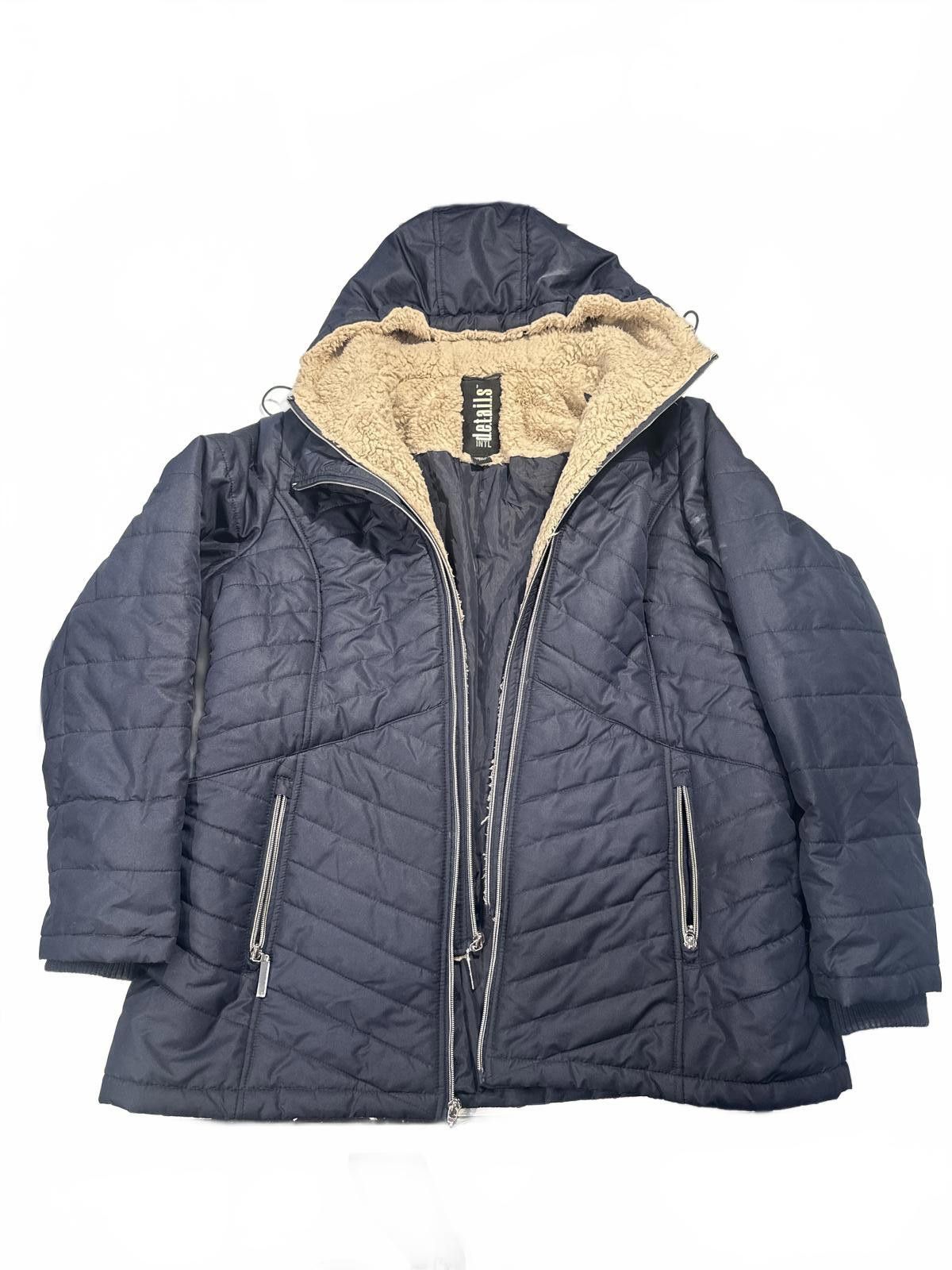 Other Details INTL Women's Hooded Quilted Puffer Jacket Size L / US 10 / IT 46 - 1 Thumbnail