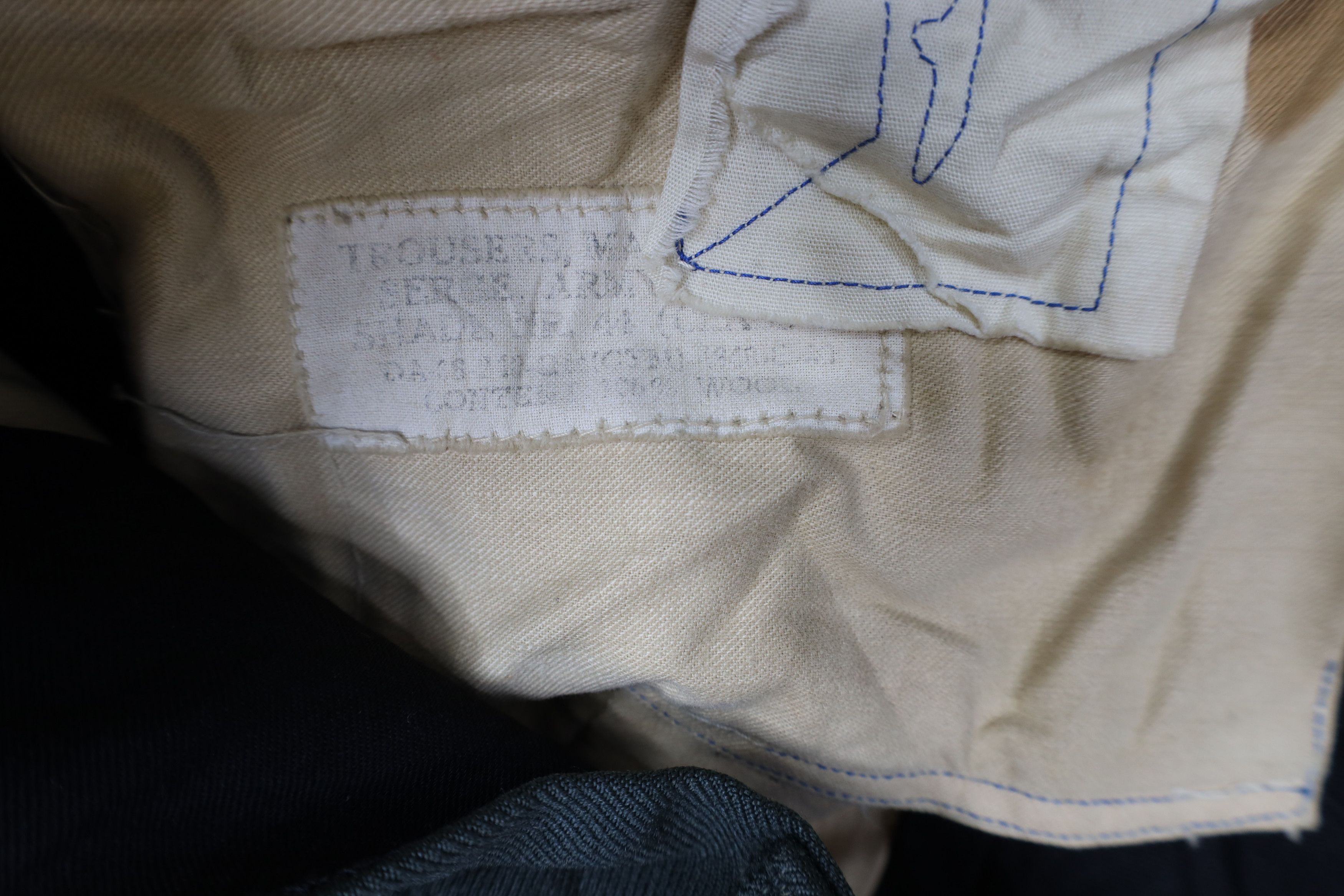 Vintage Vintage 50s Korean War Wool Shade NR 44 Serge Class 3 Pants Size US 31 - 11 Thumbnail