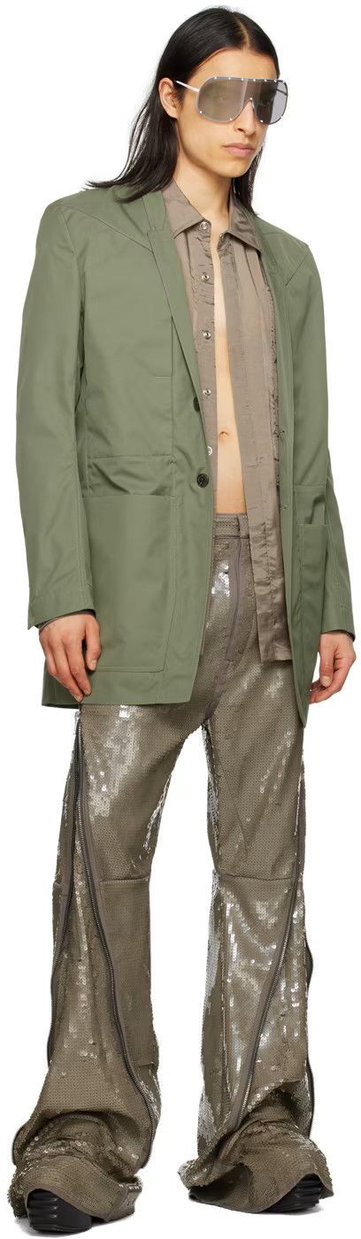 Rick Owens 💥 SAMPLE LIDO JACKET/BLAZER BUFFALO HORN SS24 Size US L / EU 52-54 / 3 - 3 Thumbnail