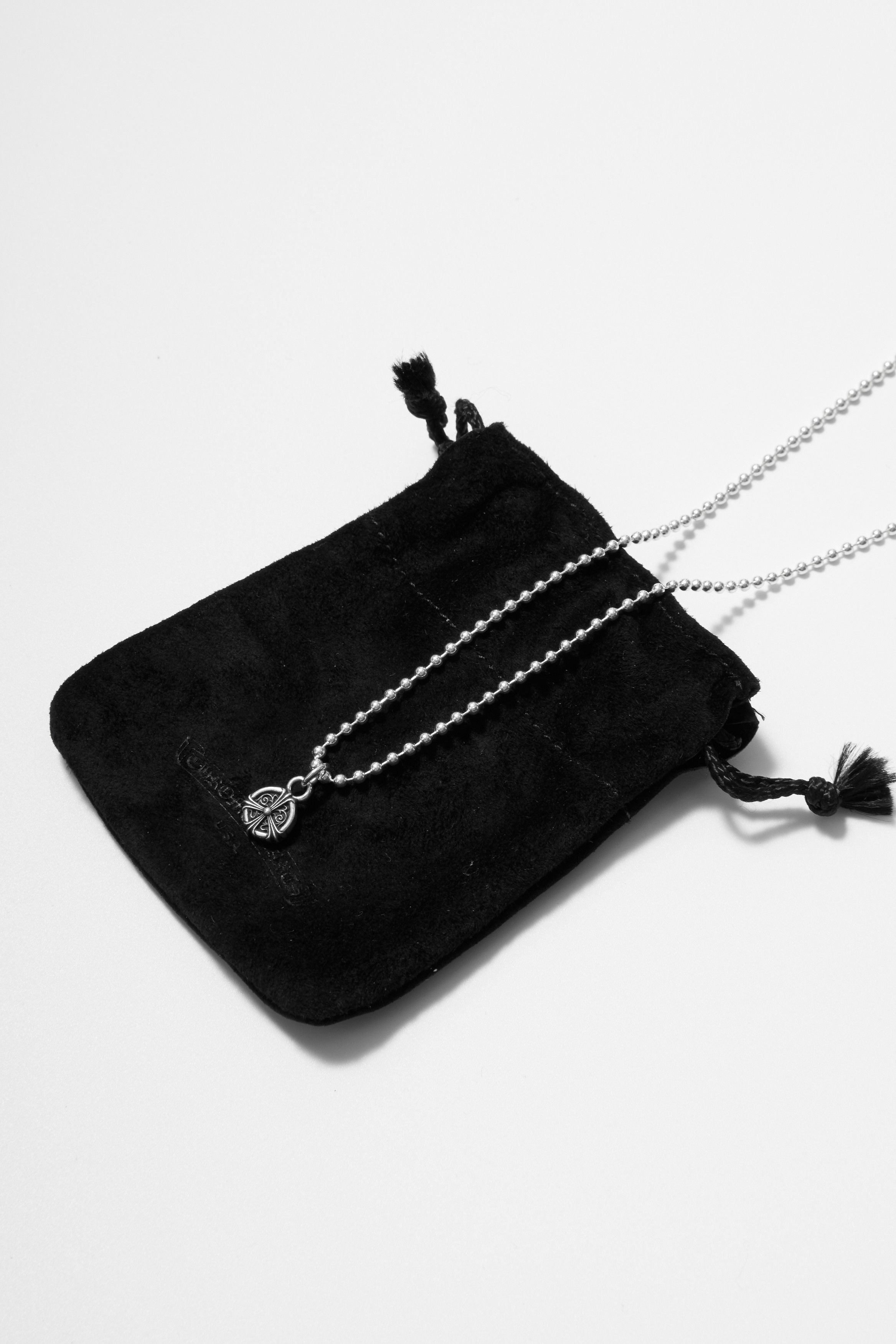 Chrome Hearts Chrome Hearts Peace Sign ball chain necklace silver Size ONE SIZE - 1 Thumbnail