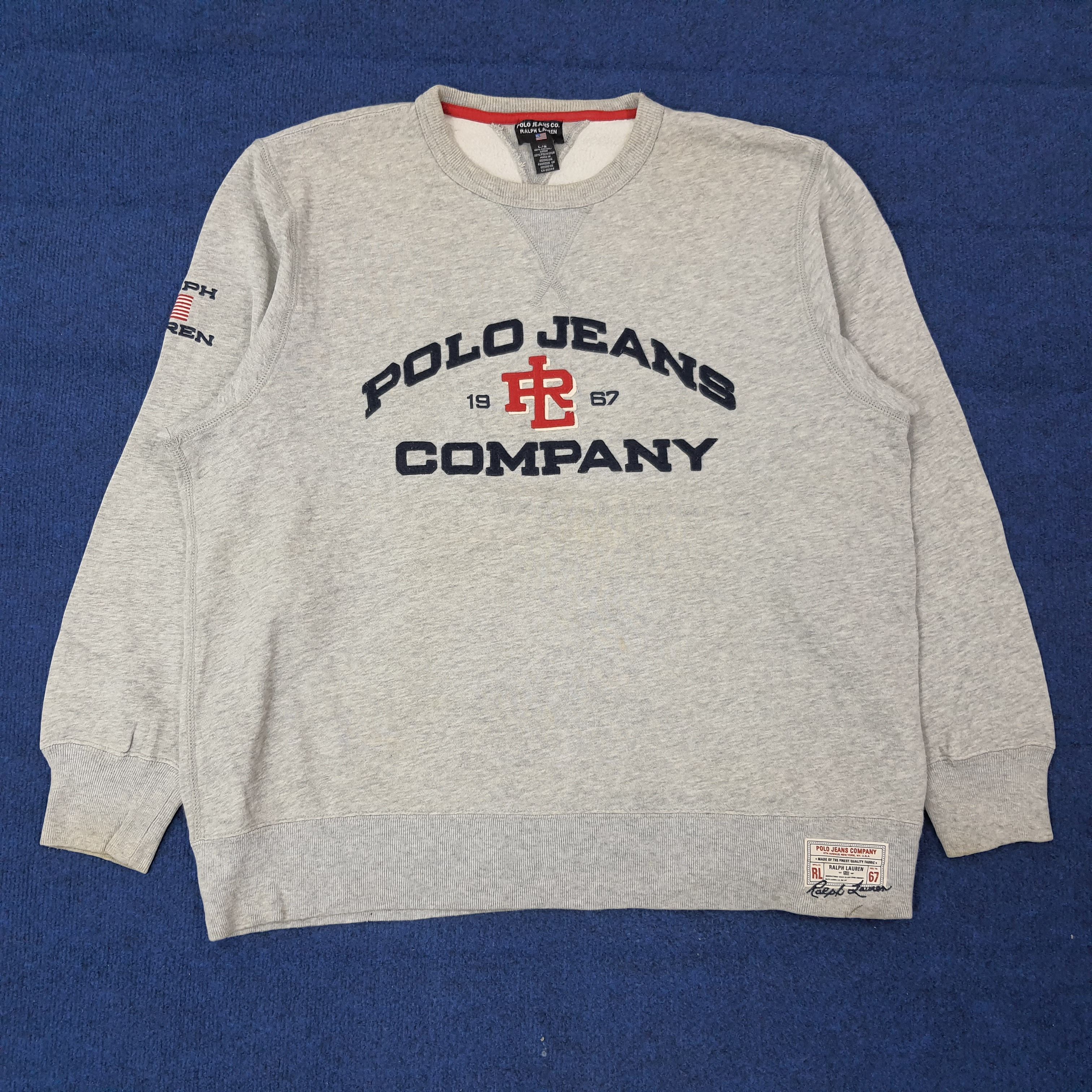 Vintage Polo Jeans Ralph Lauren Company Sweatshirt C266N9