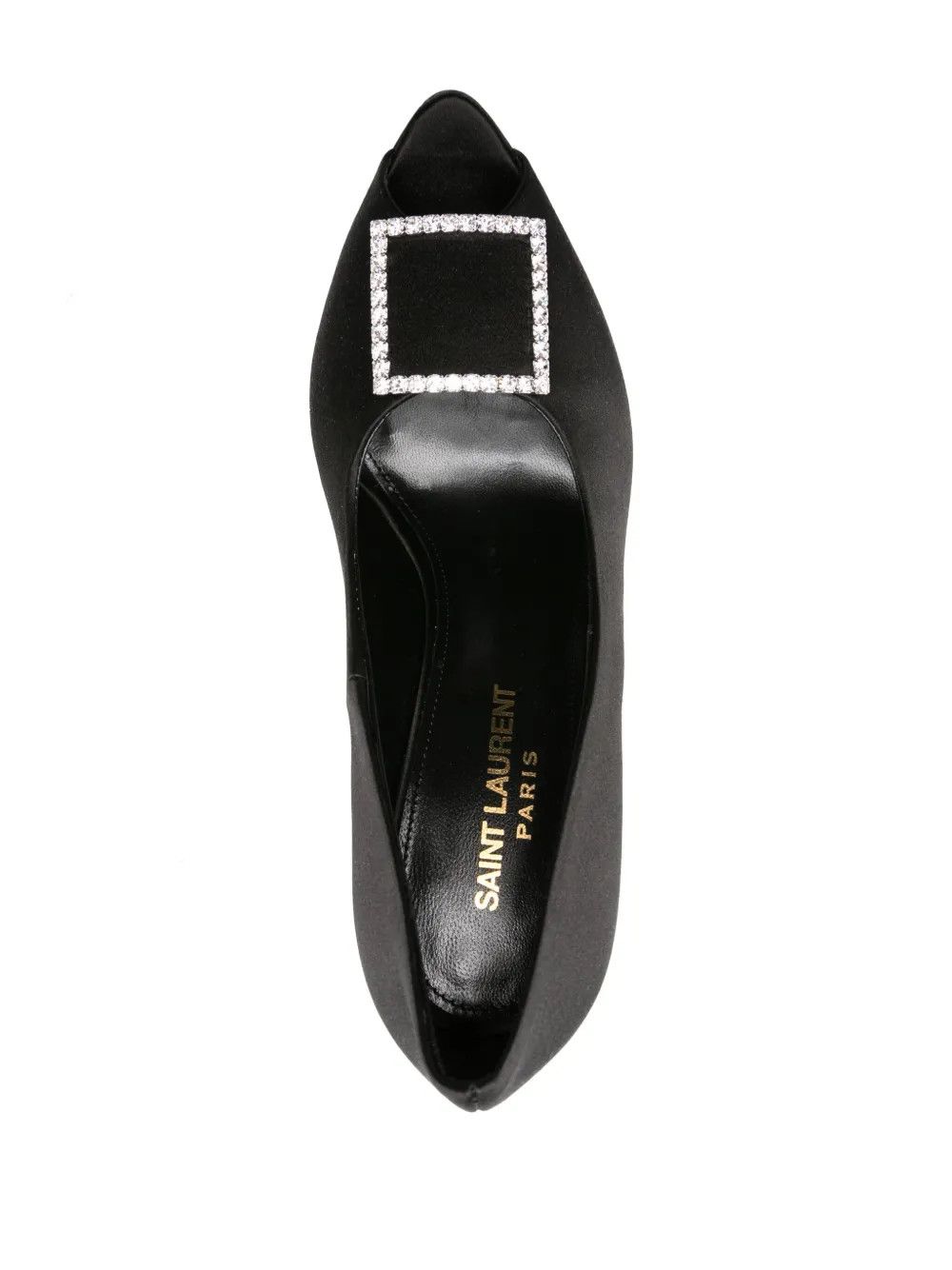 Saint Laurent Paris o1y0126 Cone Heel Pumps in Black Size US 5 / IT 35 - 3 Thumbnail