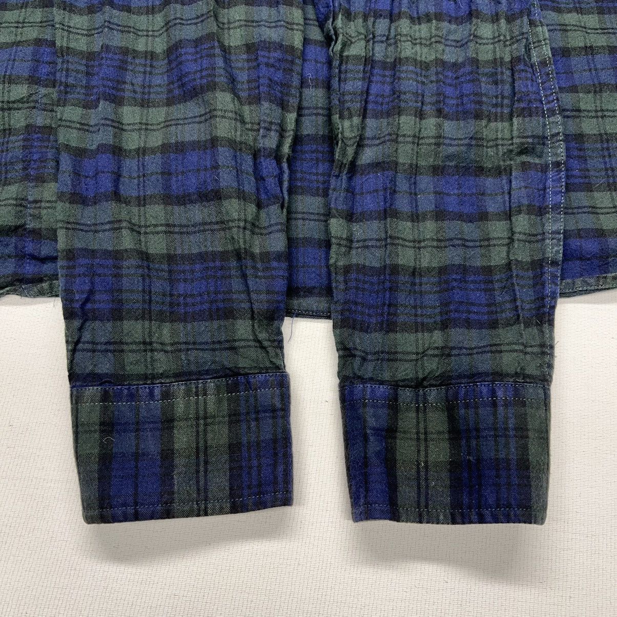 Kenneth Cole Kenneth Cole Reaction Flannel Shirt Button Down Green Blue Size US XL / EU 56 / 4 - 14 Thumbnail