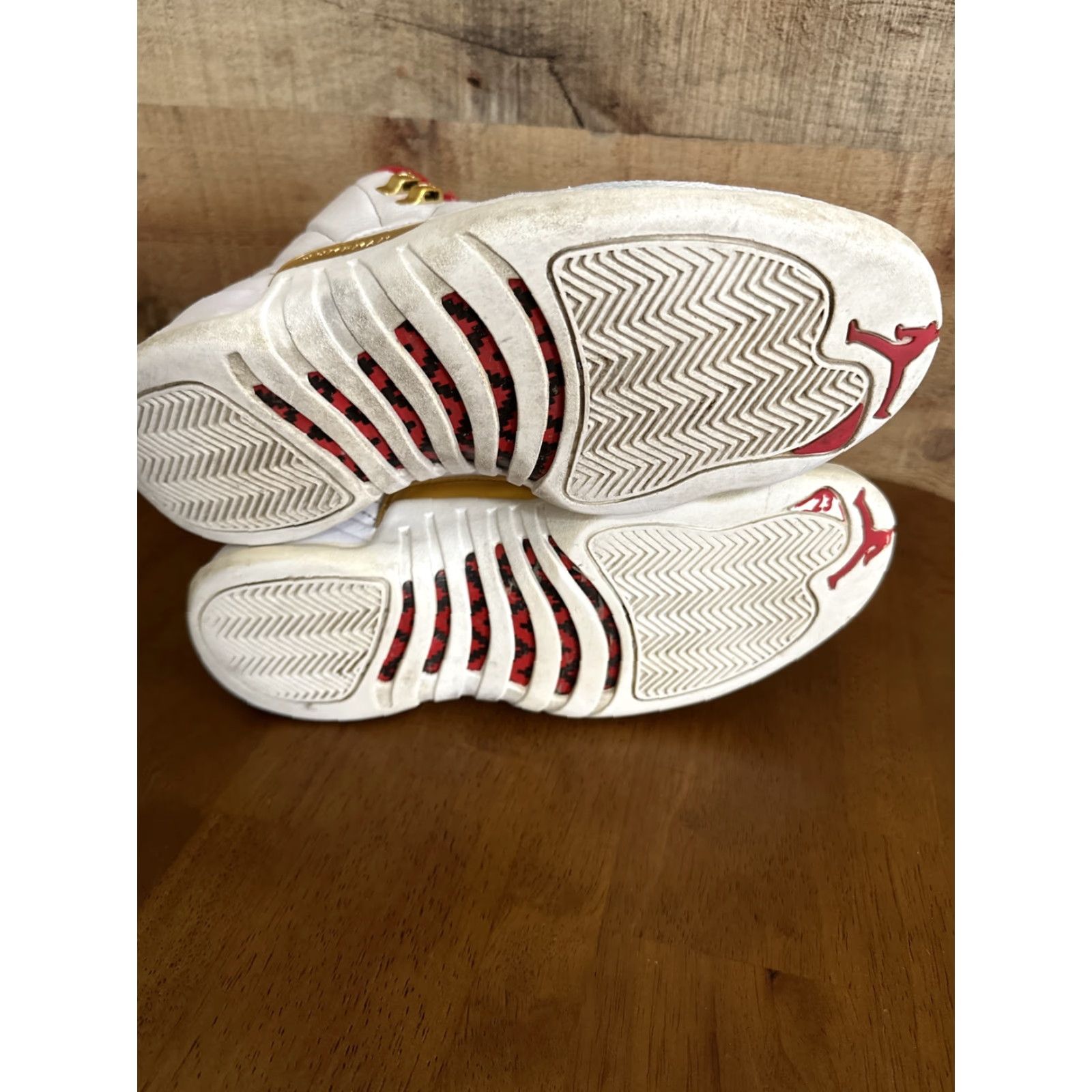 Nike Nike Air Jordan 12 Retro FIBA White Red Sneakers Mens 8.5 OG XII 130690-107 High Top Leather Rubber Shoes Size US 8 / EU 41 - 7 Thumbnail